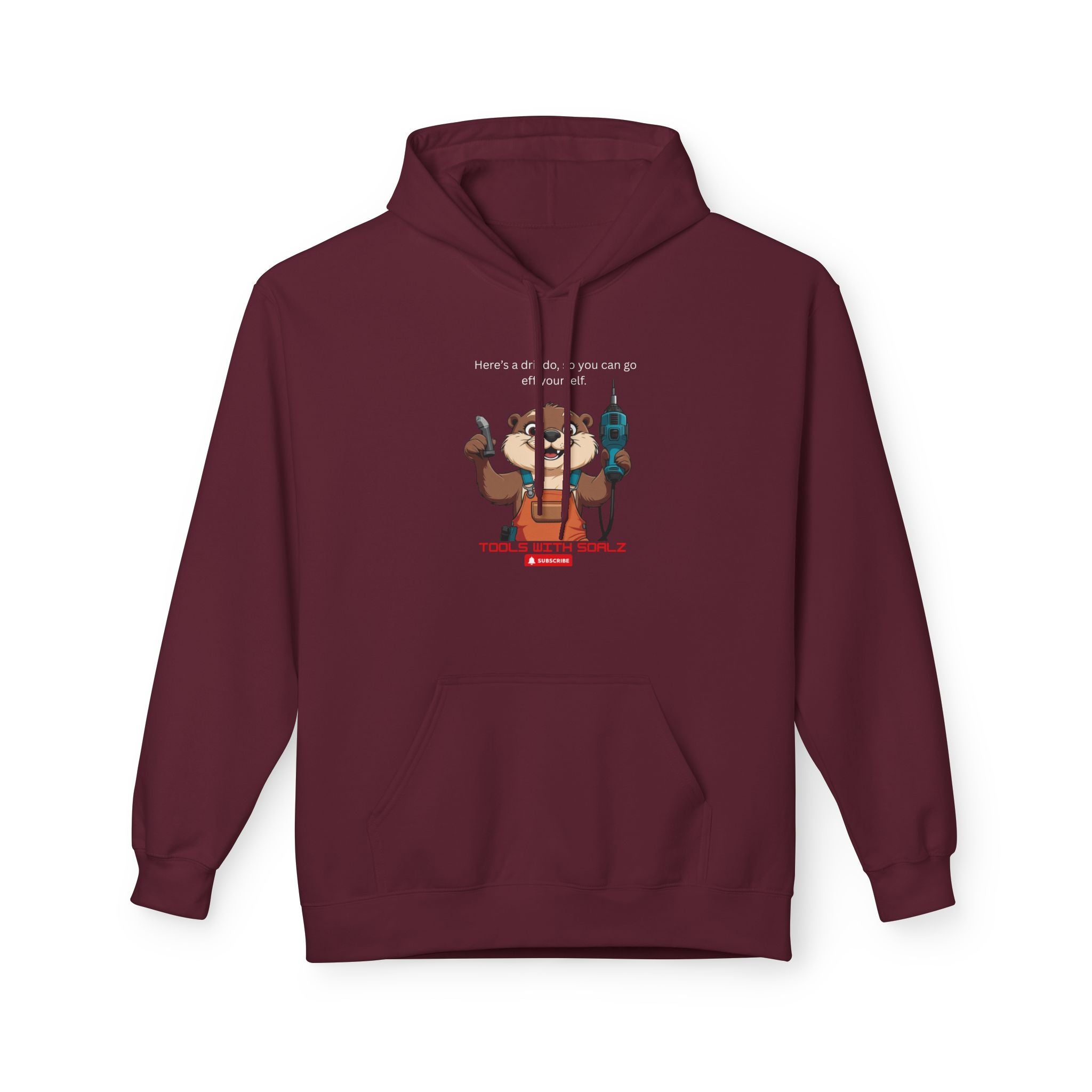 Drilldo Tools with SoAlz Animal Graphic Hoodie | Cozy Unisex Fleece for Casual Outings, Gifts for Animal Lovers, Fun Everyday Wear, Unique Sportswear