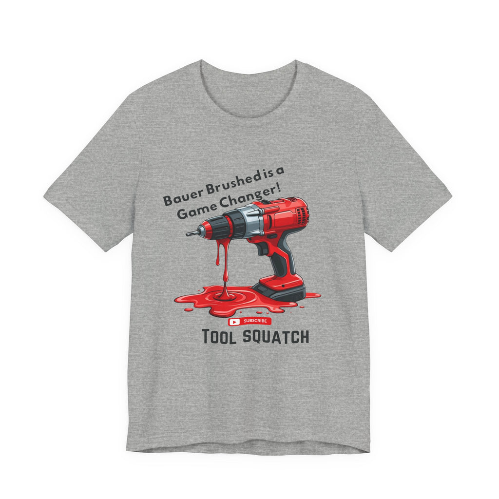Game Changer, Funny Drill Graphic Tee - Tool Squatch, Casual Shirt for DIY Lovers, Gift for Handyman, Father's Day or Birthday T-Shirt