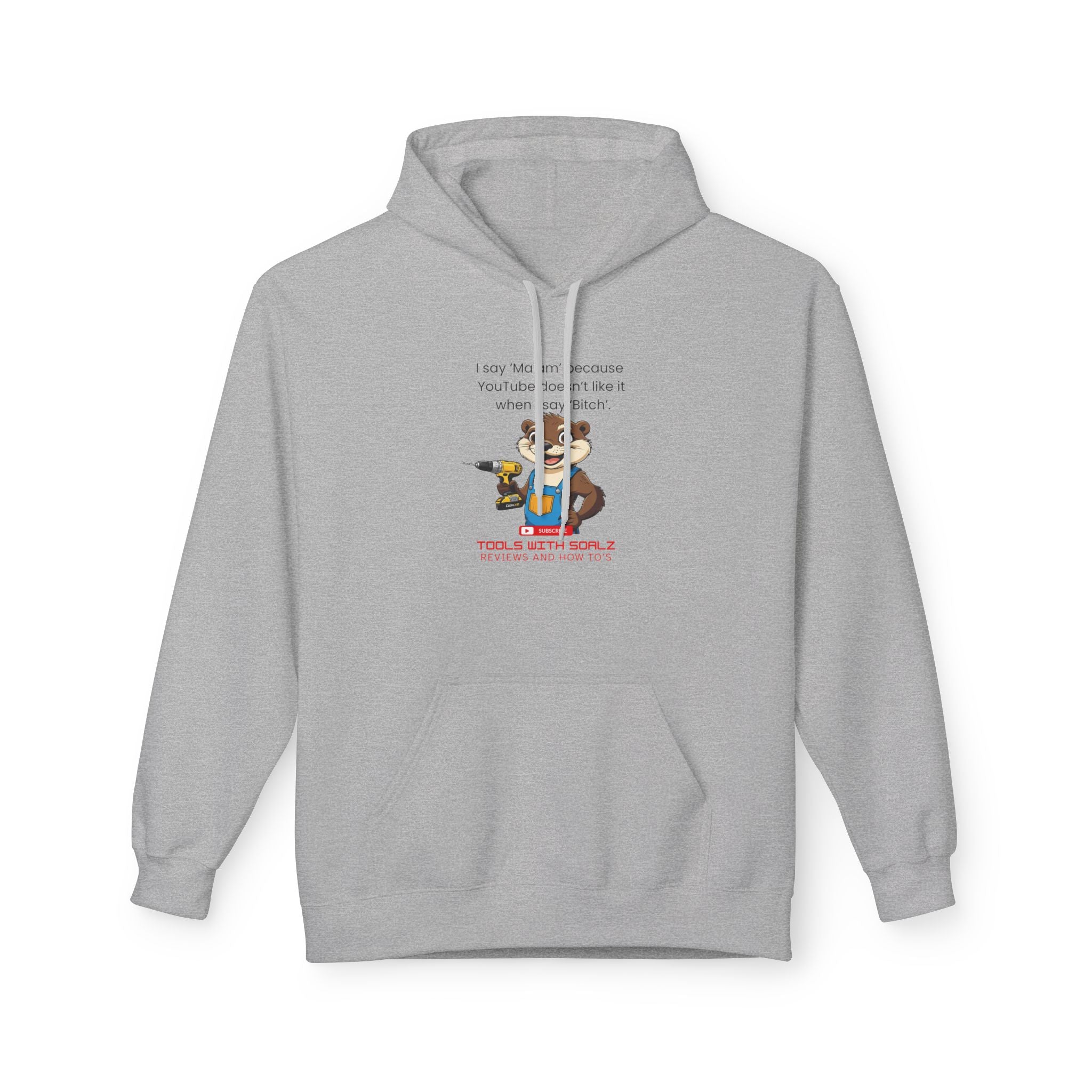 Ma'am, Tools with SoAlz, Unisex Fleece Sweatshirt, Gift for Friends, Cozy Casual Wear, Perfect for Birthdays, Holidays
