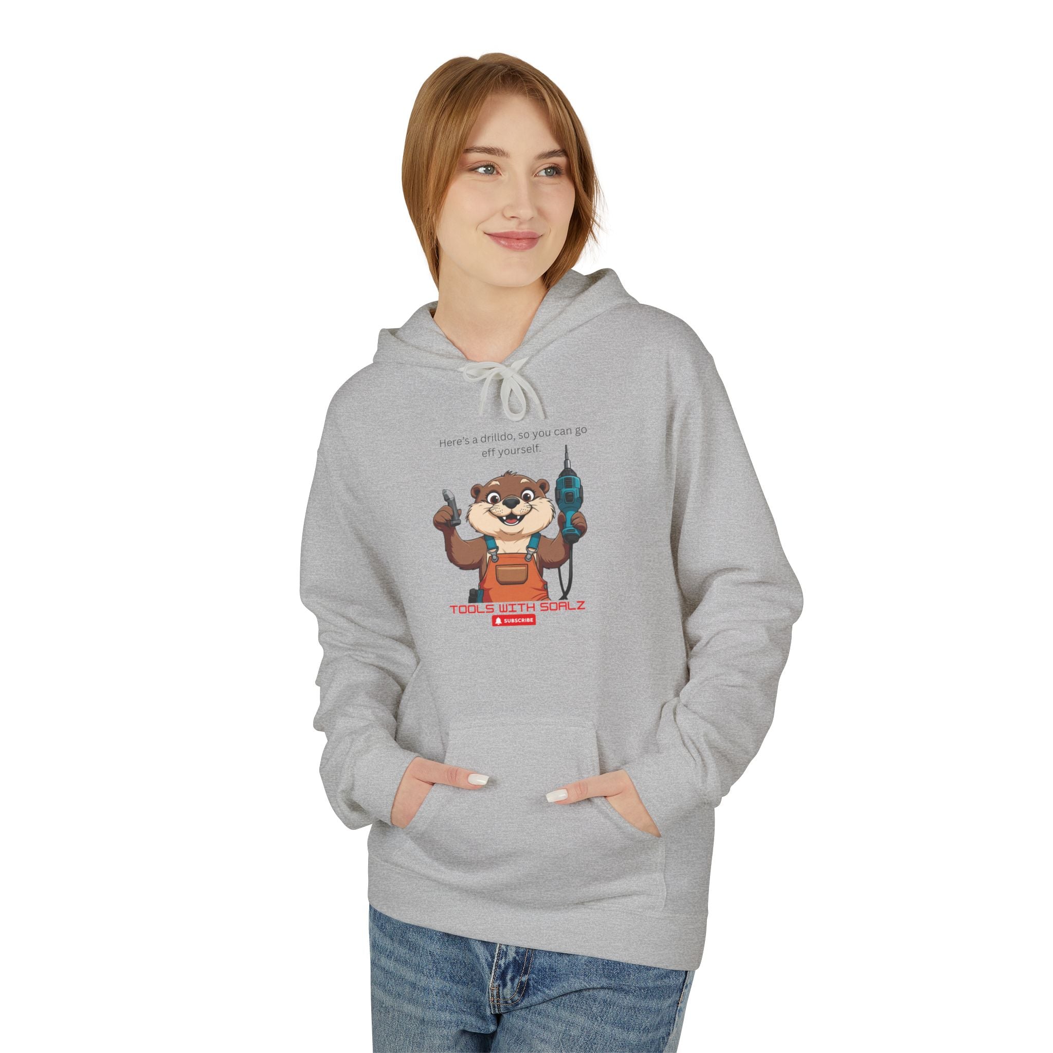Drilldo -Tools with SoAlz- Cozy Unisex Fleece for Gifts, Casual Wear, Funny Style, Animal Lovers, Holiday Celebrations