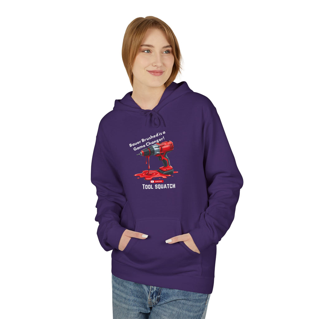 Game Changer  Hoodie, Tool Squatch, Funny Work Hoodie, Gift for Dad, Carpenter Hoodie, Casual Unisex Fleece Sweatshirt