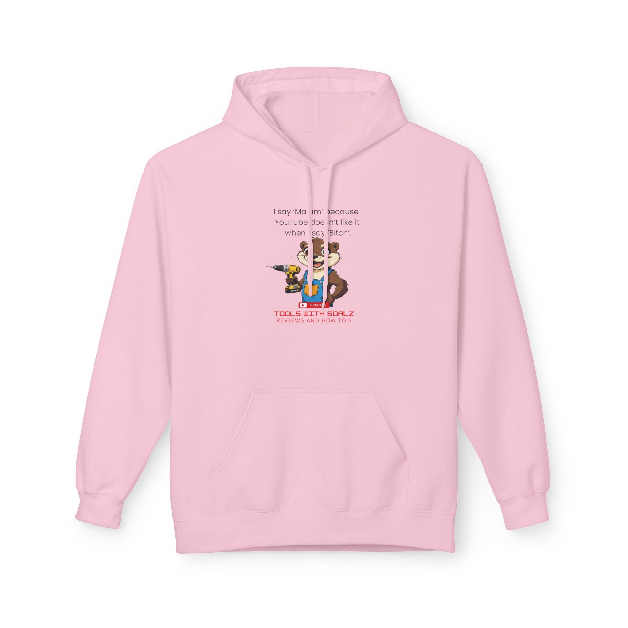 Ma'am, Tools with SoAlz, Unisex Fleece Sweatshirt, Gift for Friends, Cozy Casual Wear, Perfect for Birthdays, Holidays