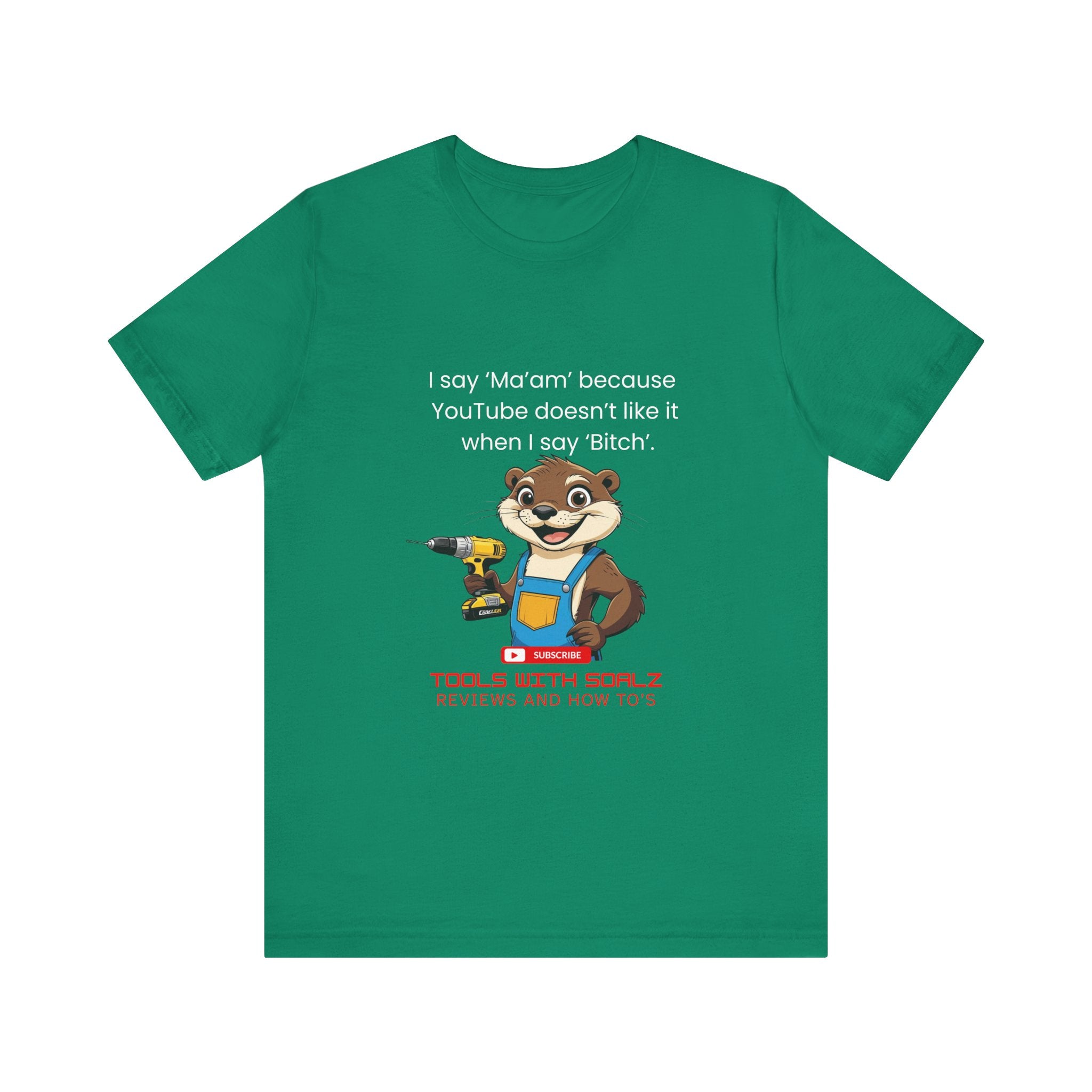 Ma'am, Tools with SoAlz, Kids Crafting Shirt, Gifts for Handyman Lovers, Tools with Squirrel Graphic, Fun Casual Wear, Birthday Gifts