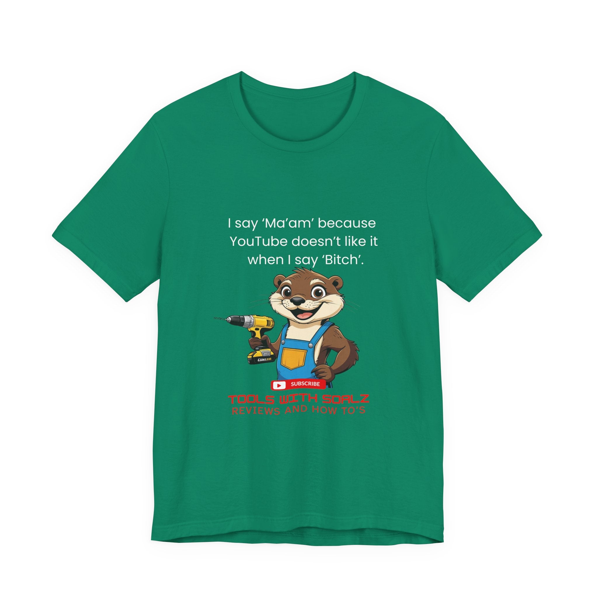 Ma'am, Tools with SoAlz, Kids Crafting Shirt, Gifts for Handyman Lovers, Tools with Squirrel Graphic, Fun Casual Wear, Birthday Gifts