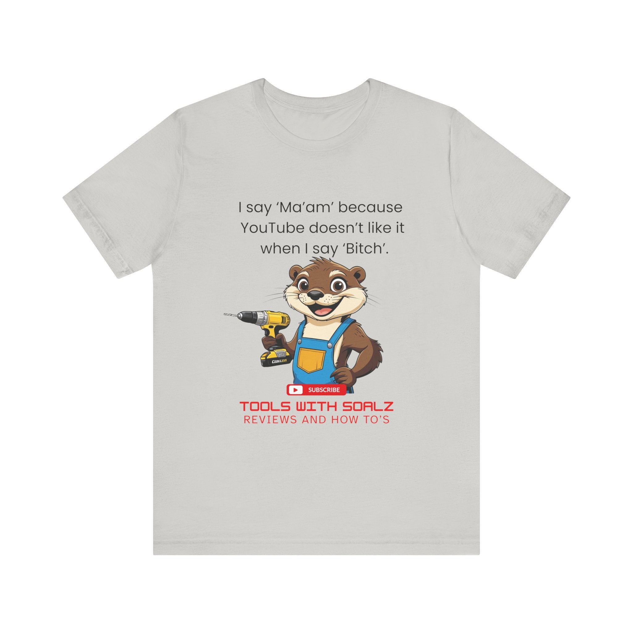 Ma'am, Tools with SoAlz, DIY Enthusiast Tee, Humor Shirt for Handyman, Birthday Gift for Dad, Casual Wear, YouTube Inspired T-Shirt