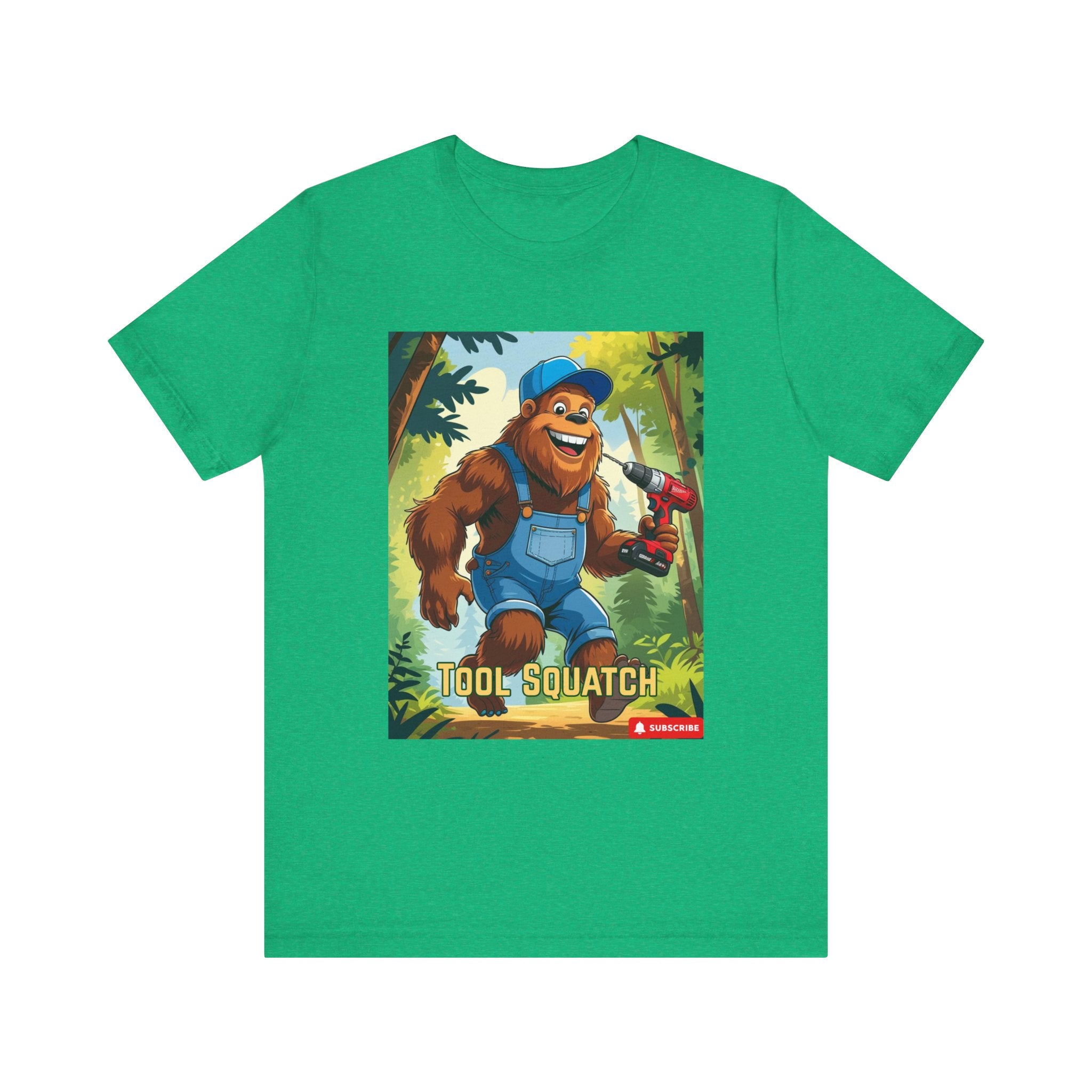 Tool Squatch Graphic Tee, Funny T-Shirt for Nature Lovers, Unisex Short Sleeve, Gift for Dad, Camping Apparel, Outdoor Adventure
