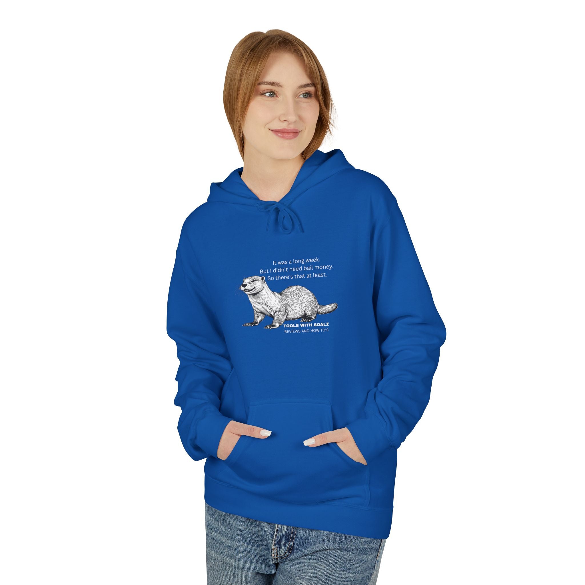 Bail Money Quote Hoodie, Tools with SoAlz, Unisex Fleece Pullover, Comfy Gift for Cat Lovers, Cozy Apparel for Pet Owners, Perfect for Birthdays, Casual Wear