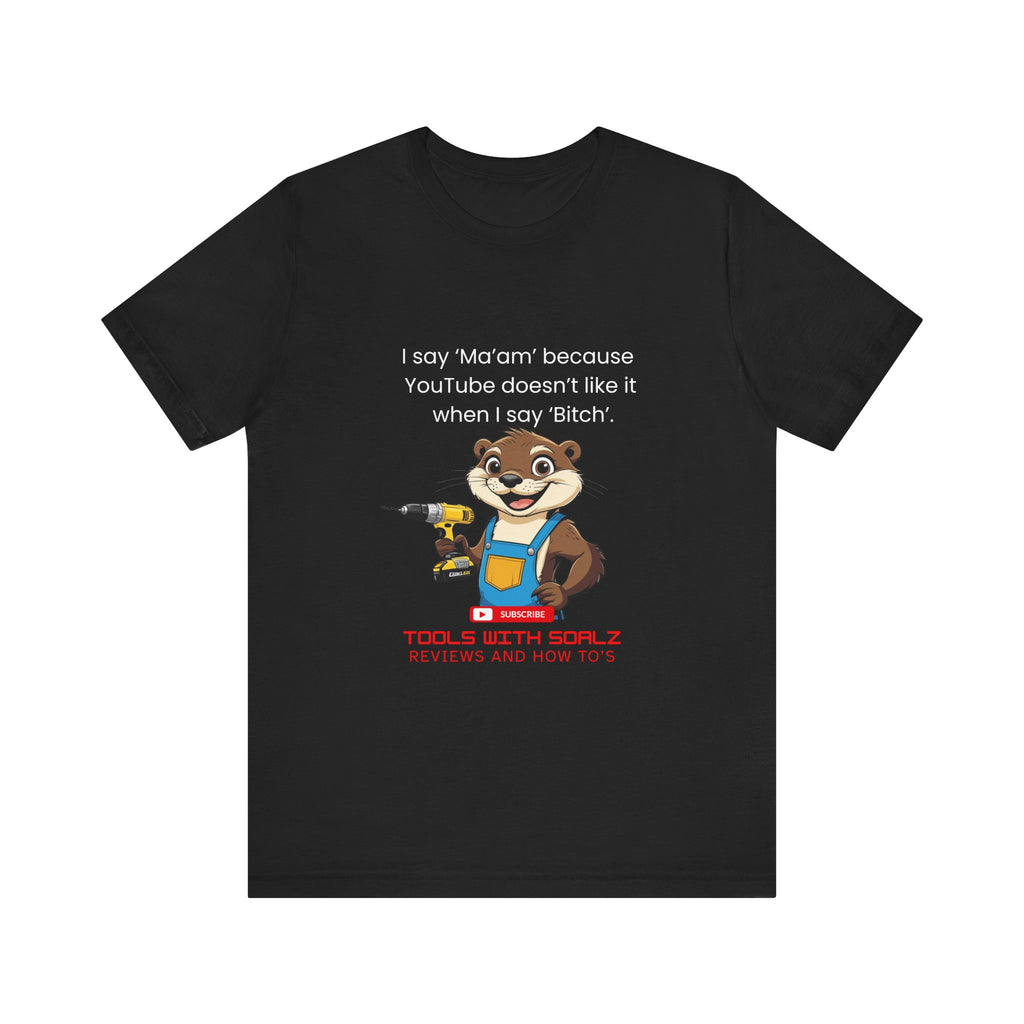 Ma'am, Tools with SoAlz, Kids Crafting Shirt, Gifts for Handyman Lovers, Tools with Squirrel Graphic, Fun Casual Wear, Birthday Gifts
