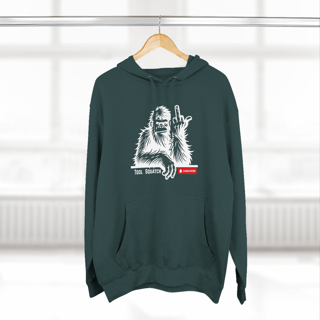 Sasquatch, Tool Squatch, Cozy Three-Panel Fleece Hoodie, Casual Sweatshirt, Unisex Hoodie, Perfect Gift, Warm Layer for All Seasons