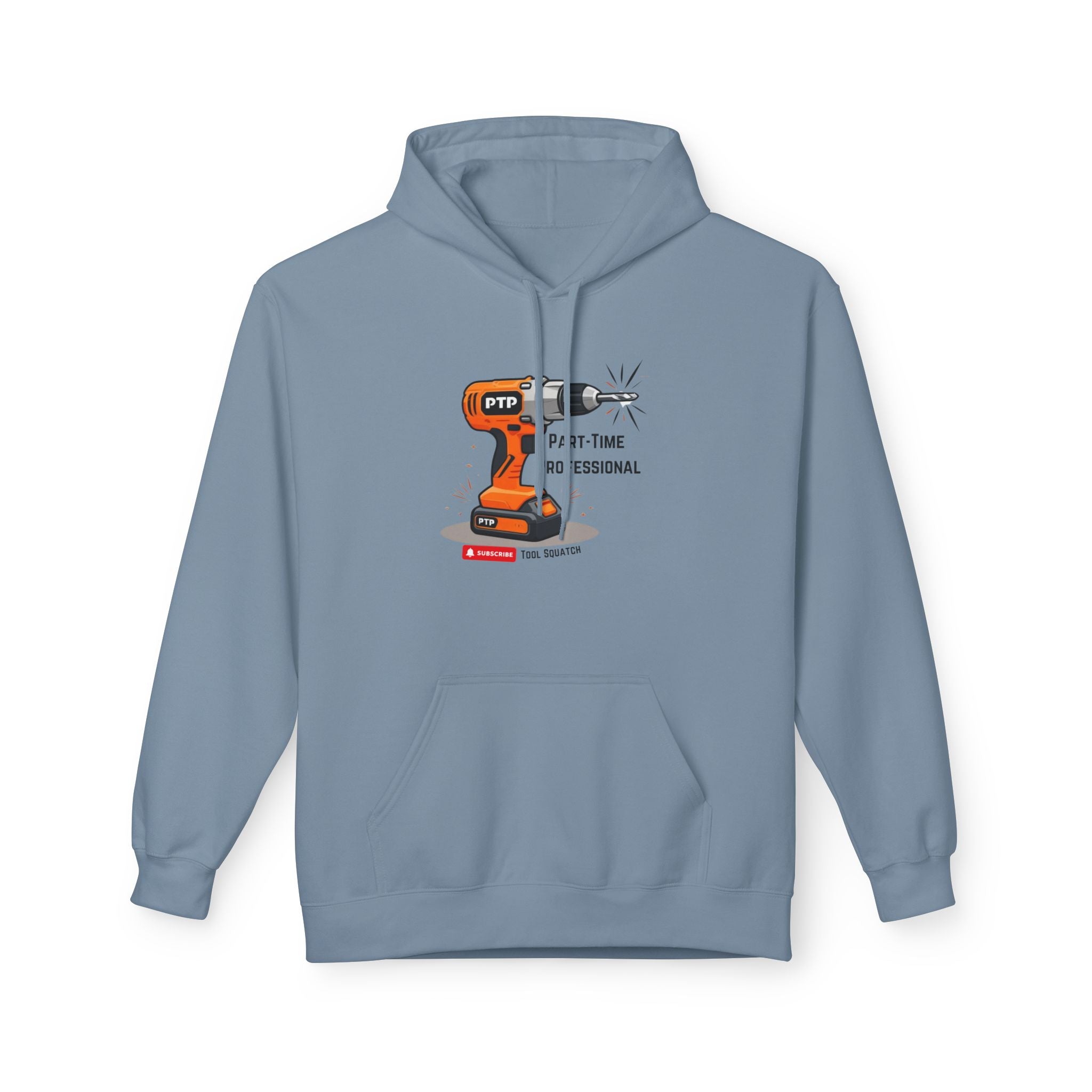 Part-Time Professional Hoodie, Tool Squatch, Crafting Apparel, Gift for Handyman, Personalized Workwear, Tool Themed Sweatshirt