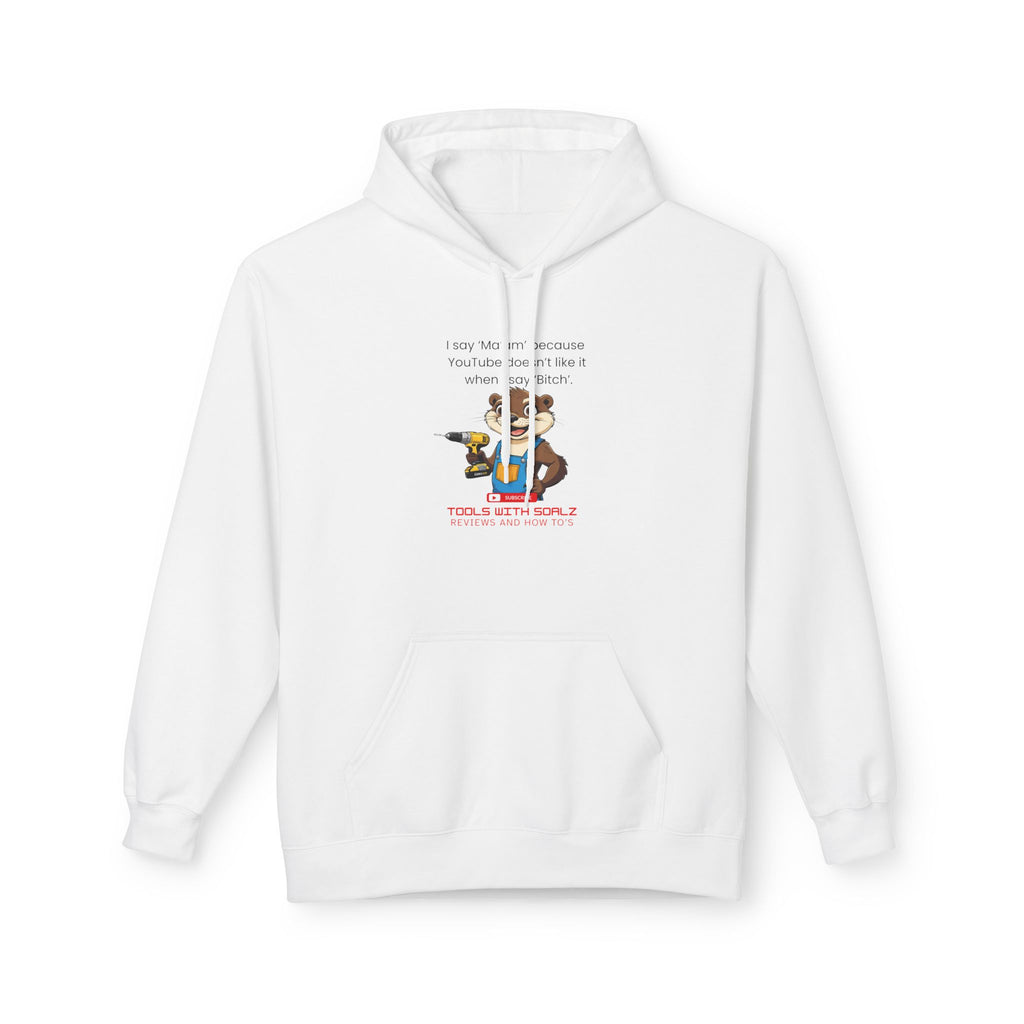 Ma'am, Tools with SoAlz, Unisex Fleece Sweatshirt, Gift for Friends, Cozy Casual Wear, Perfect for Birthdays, Holidays
