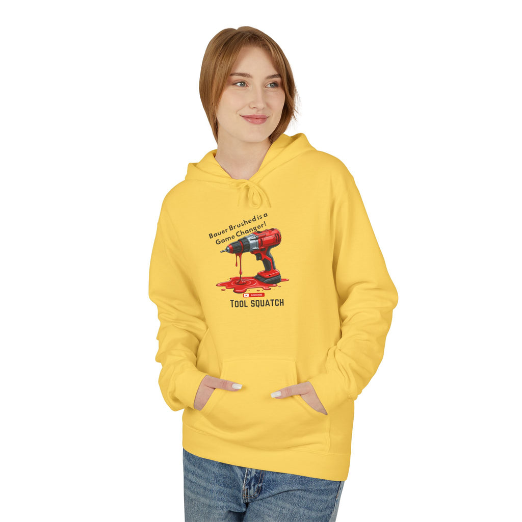 Game Changer Hoodie, Tool Squatch, Funny DIY Apparel, Perfect Gift for Builders, Tools & Crafts Lover, Unisex Fleece Sweatshirt