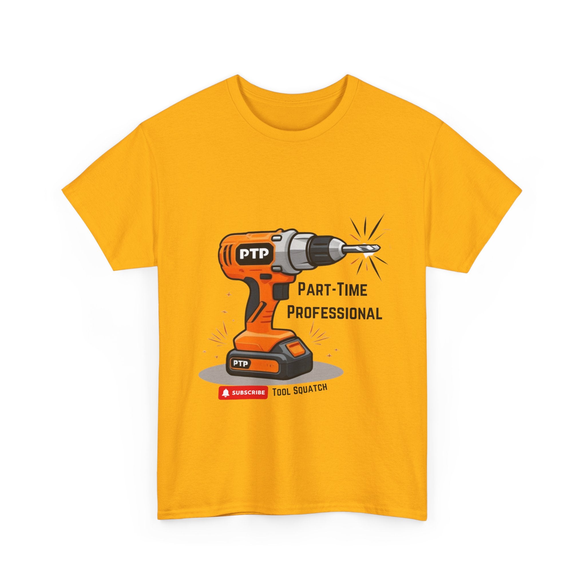 Part-Time Professional Tee - Tool Squatch, Funny Work Shirt, Gift for DIY Lovers, Humorous Cotton Tee, Tool Enthusiast Apparels, Birthday Gift Idea