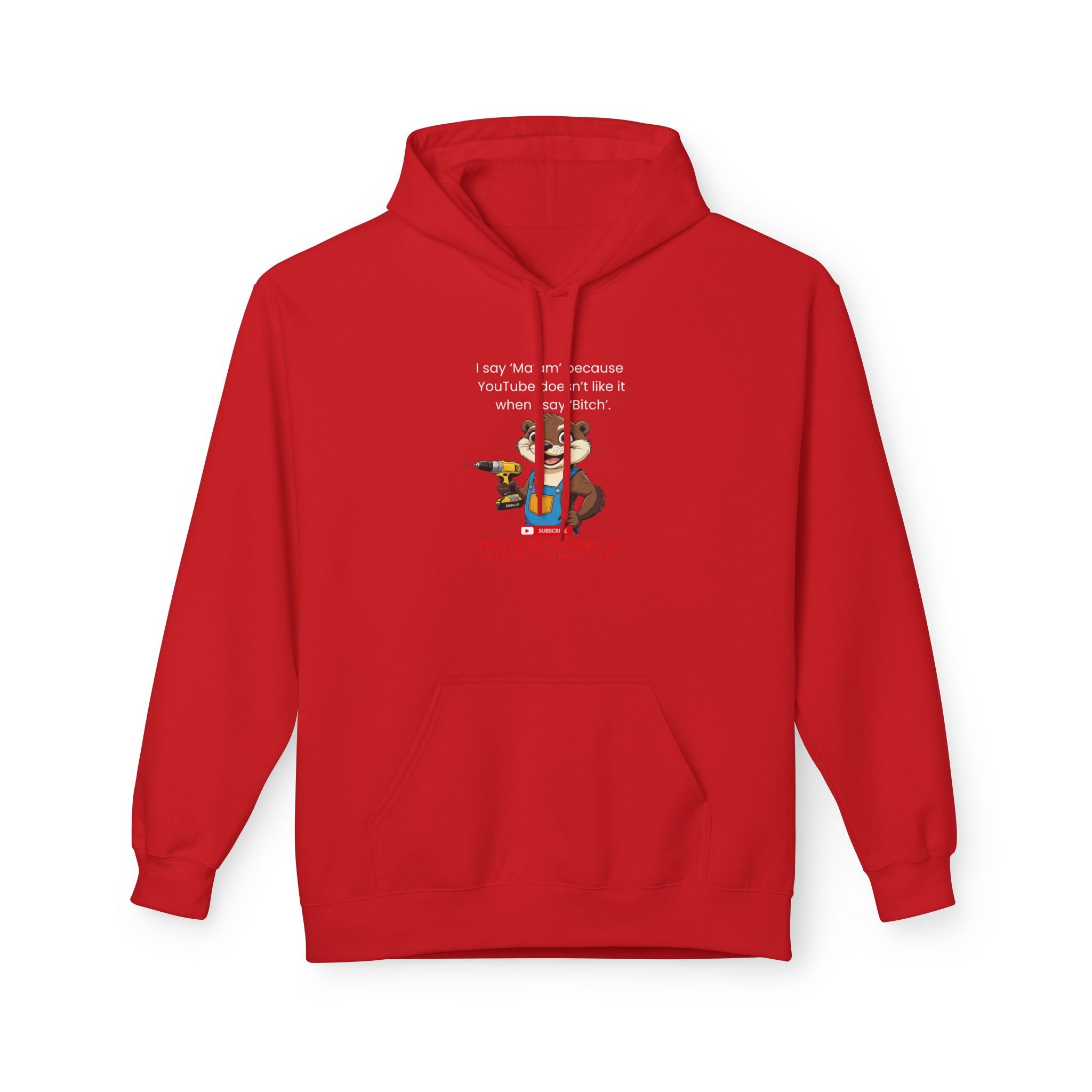 Ma'am, Tools with SoAlz, Funny Fleece Hoodie with Quote, Comfy Unisex Hoodie, Gift for Friends, Cozy Layer, Casual Wear, Birthday Gift