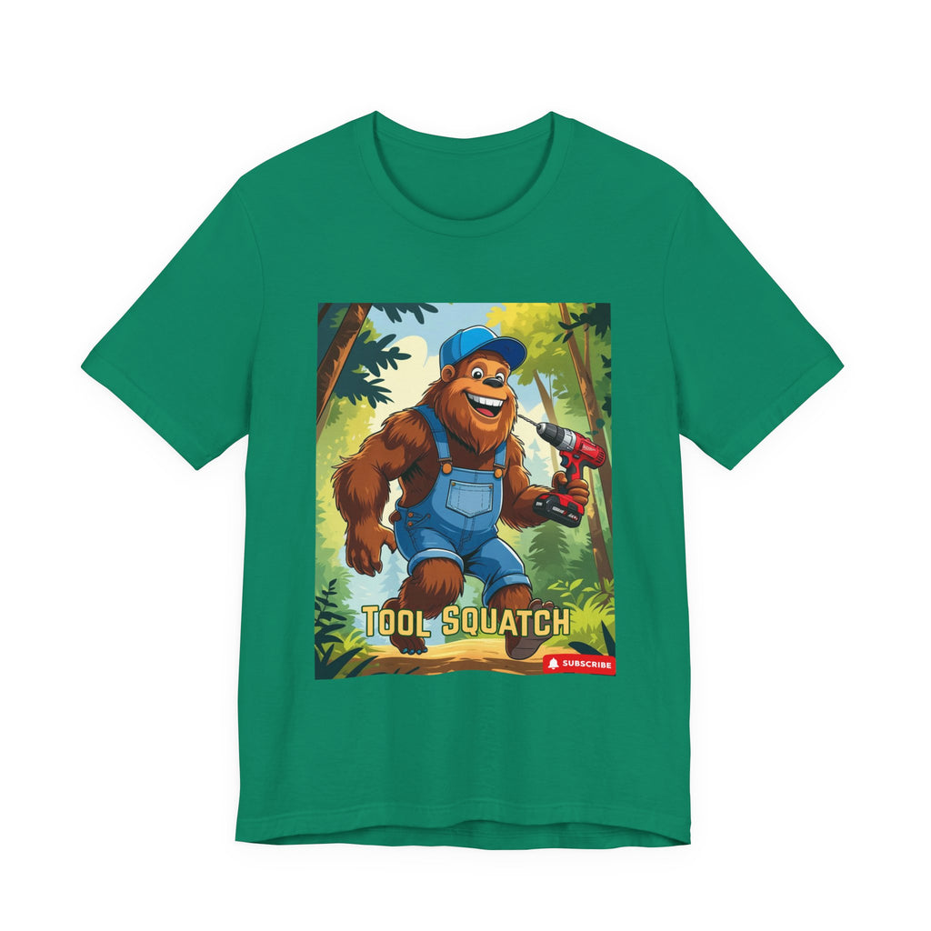 Tool Squatch Graphic Tee, Funny T-Shirt for Nature Lovers, Unisex Short Sleeve, Gift for Dad, Camping Apparel, Outdoor Adventure