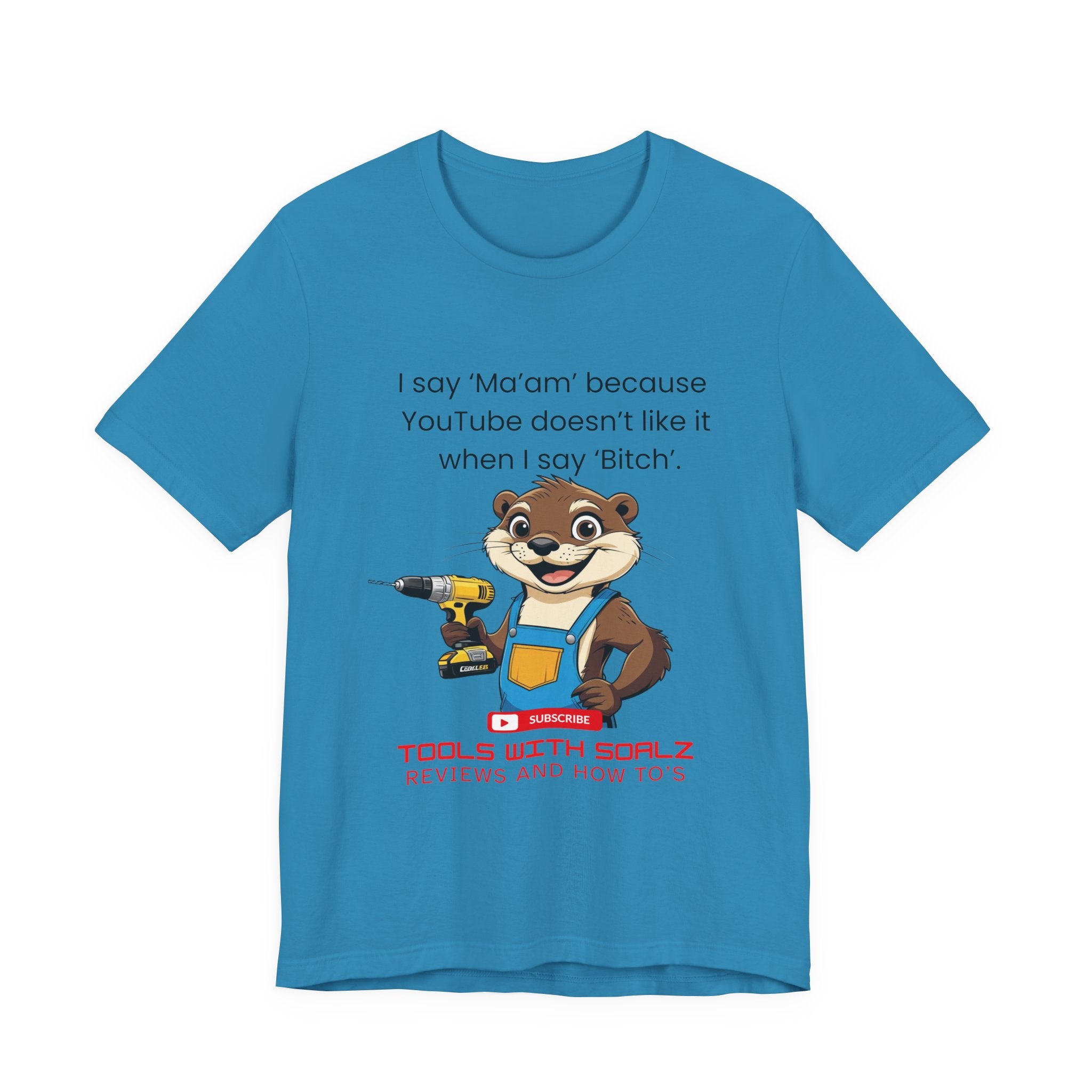 Ma'am, Tools with SoAlz, DIY Enthusiast Tee, Humor Shirt for Handyman, Birthday Gift for Dad, Casual Wear, YouTube Inspired T-Shirt