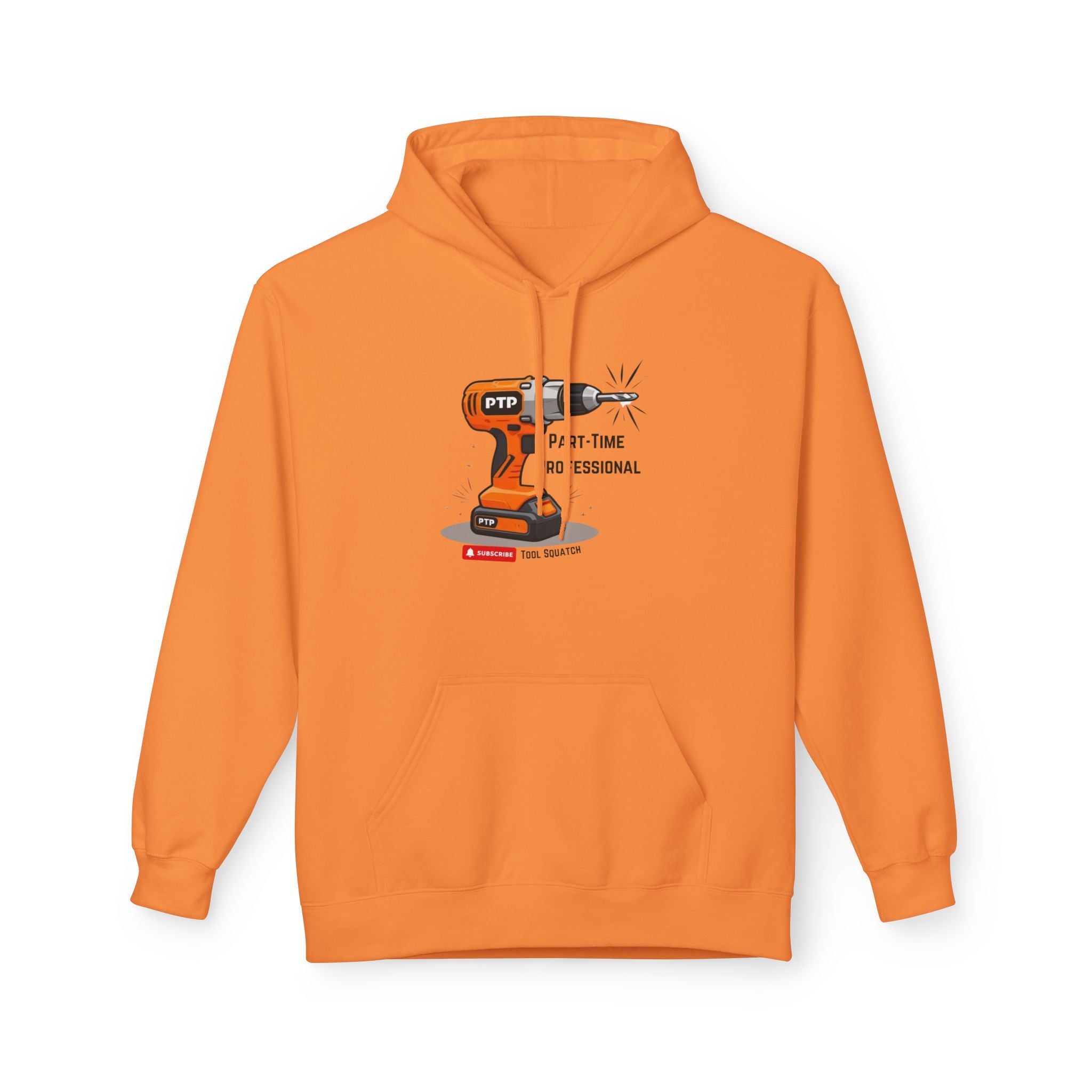 Part-Time Professional Hoodie, Tool Squatch, Crafting Apparel, Gift for Handyman, Personalized Workwear, Tool Themed Sweatshirt