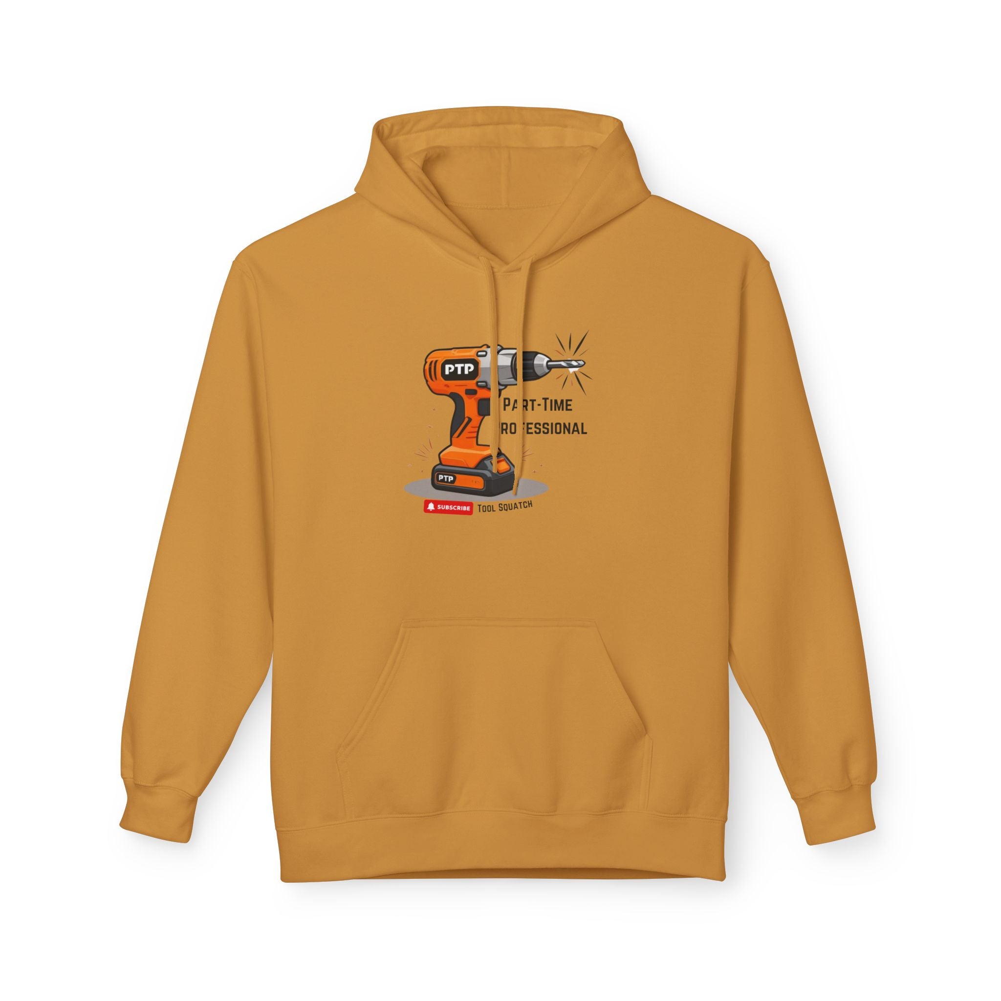 Part-Time Professional Hoodie, Tool Squatch, Crafting Apparel, Gift for Handyman, Personalized Workwear, Tool Themed Sweatshirt