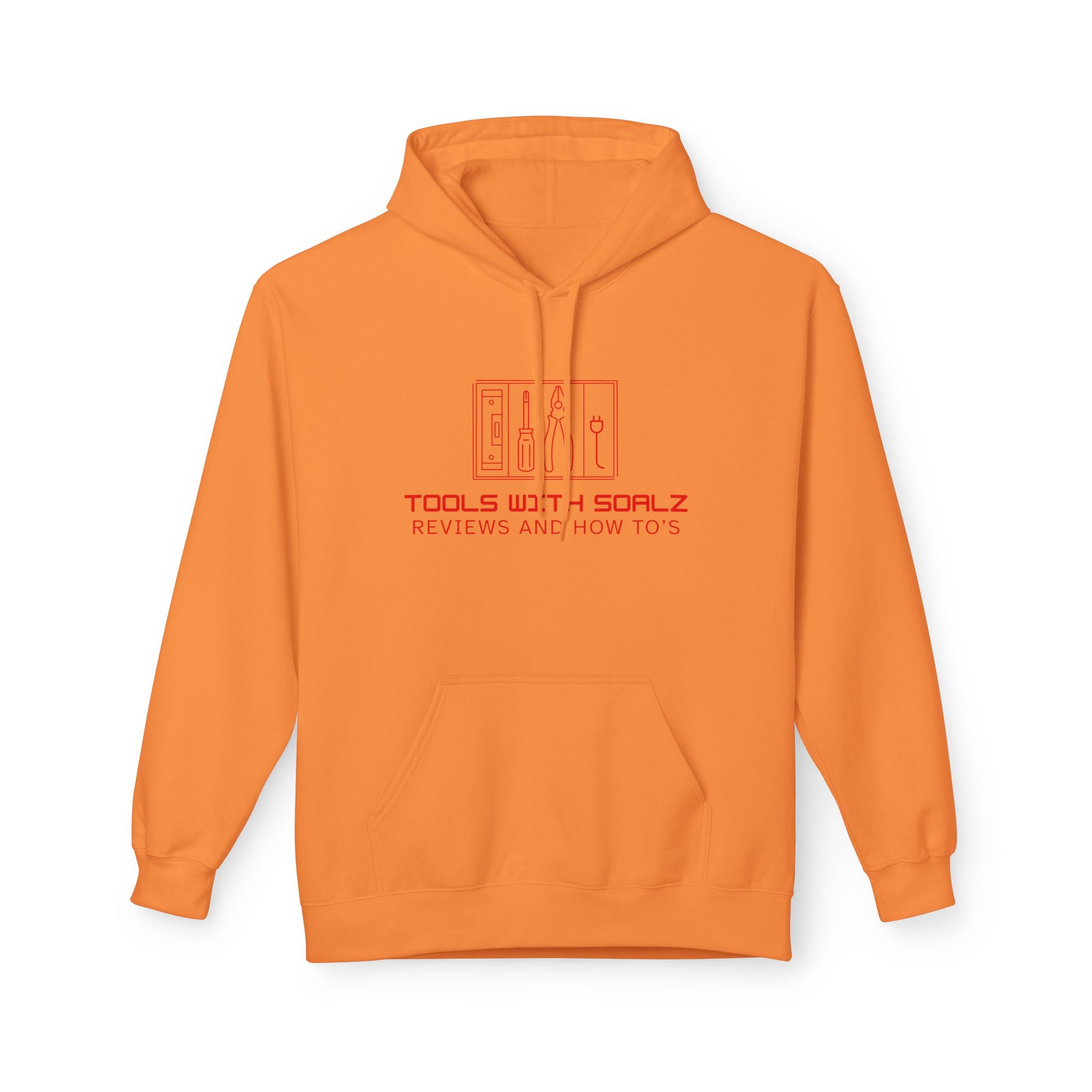 Tools with SOALZ Hoodie | Unisex Fleece Pullover, Cozy Sweatshirt for DIY Lovers, Perfect Gift for Handyman, Crafting or Home Improvement