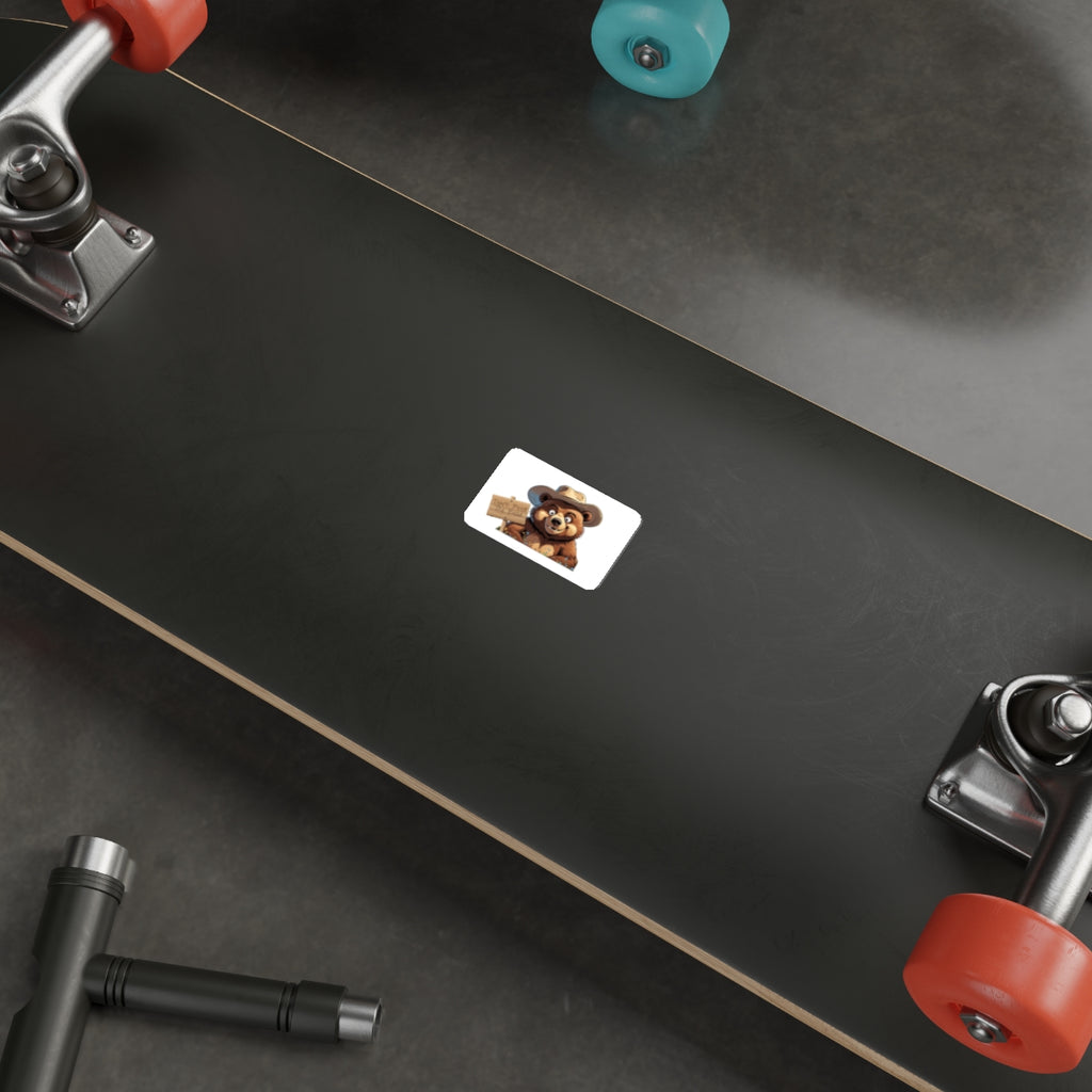 Don't Feed the Bear Die-Cut Stickers | Perfect for Laptops, Water Bottles, Journals, Gifts, and Decor | 'Don't Feed the Bear' Design