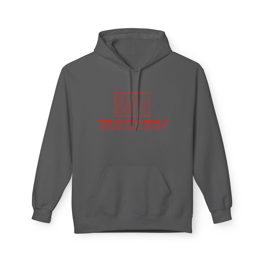 Tools with SOALZ Hoodie | Unisex Fleece Pullover, Cozy Sweatshirt for DIY Lovers, Perfect Gift for Handyman, Crafting or Home Improvement