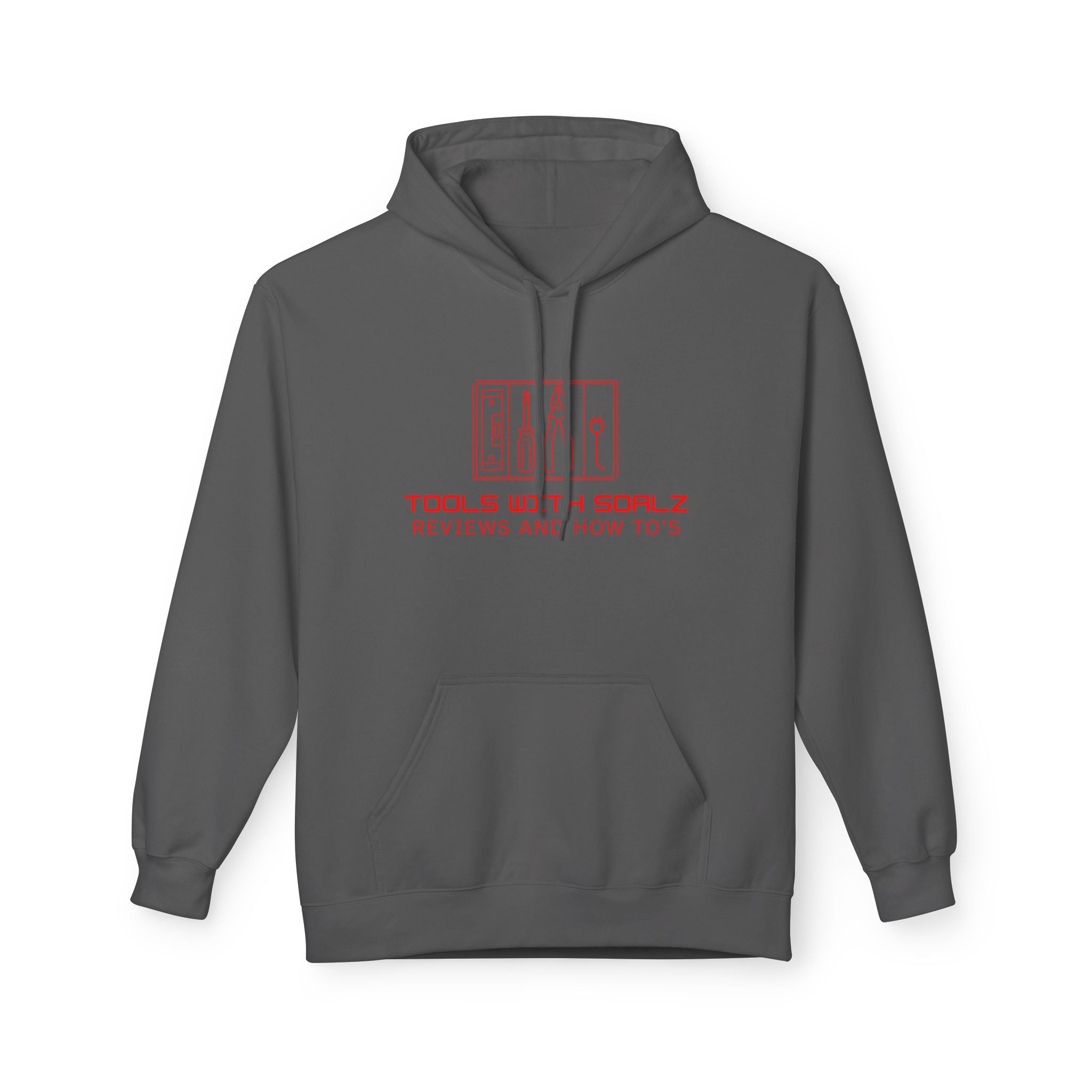 Tools with SOALZ Hoodie | Unisex Fleece Pullover, Cozy Sweatshirt for DIY Lovers, Perfect Gift for Handyman, Crafting or Home Improvement