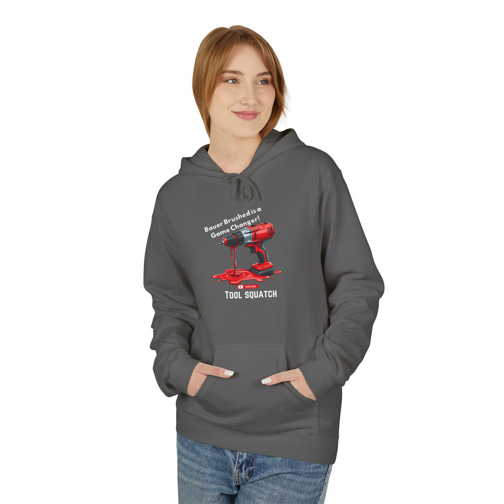 Game Changer  Hoodie, Tool Squatch, Funny Work Hoodie, Gift for Dad, Carpenter Hoodie, Casual Unisex Fleece Sweatshirt