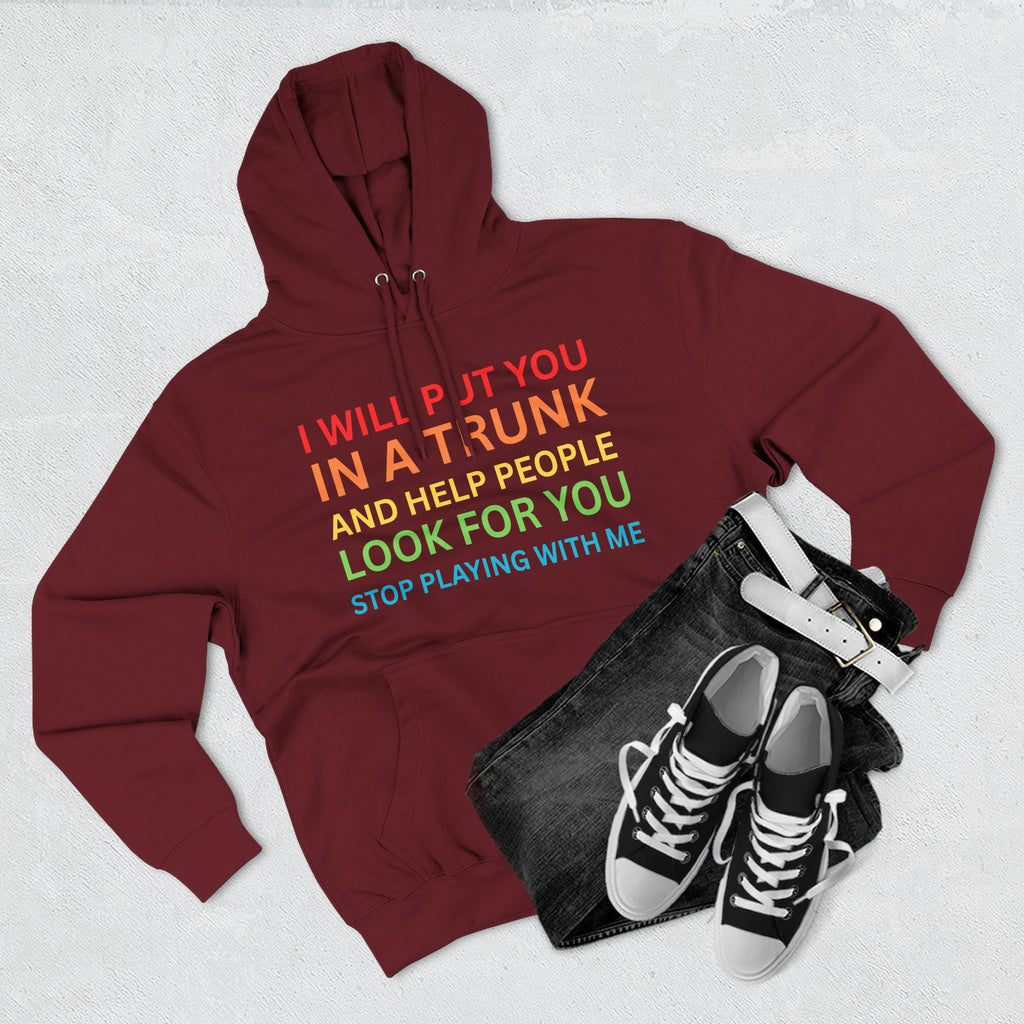 In A Trunk Three-Panel Fleece Hoodie, Funny Hooded Sweatshirt, Quirky Gift, Unisex Pullover, Casual Wear, Birthday Present, Gift for [...]