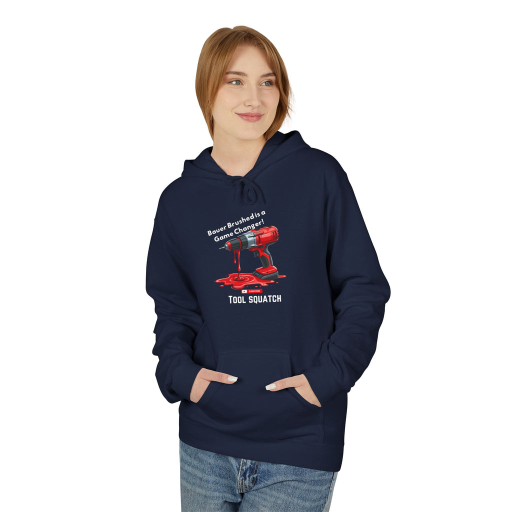 Game Changer  Hoodie, Tool Squatch, Funny Work Hoodie, Gift for Dad, Carpenter Hoodie, Casual Unisex Fleece Sweatshirt