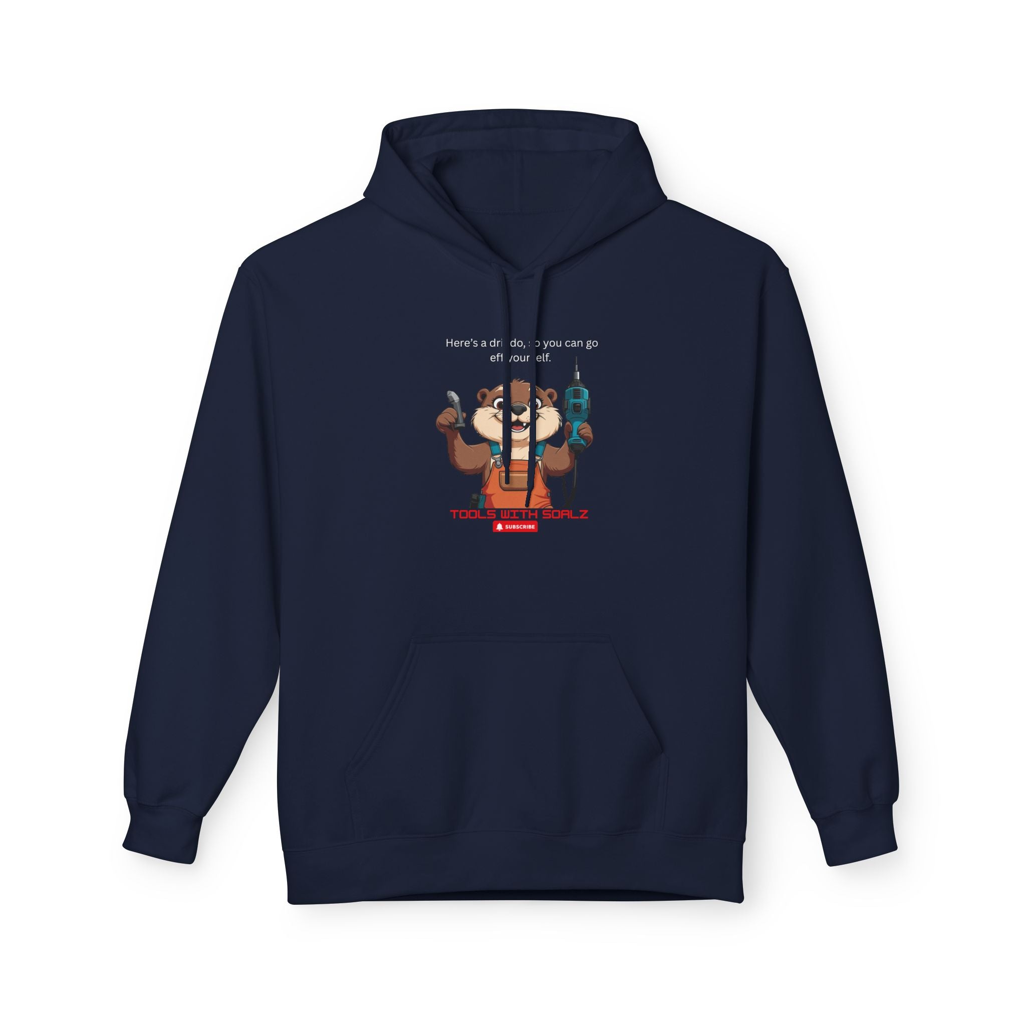 Drilldo Tools with SoAlz Animal Graphic Hoodie | Cozy Unisex Fleece for Casual Outings, Gifts for Animal Lovers, Fun Everyday Wear, Unique Sportswear