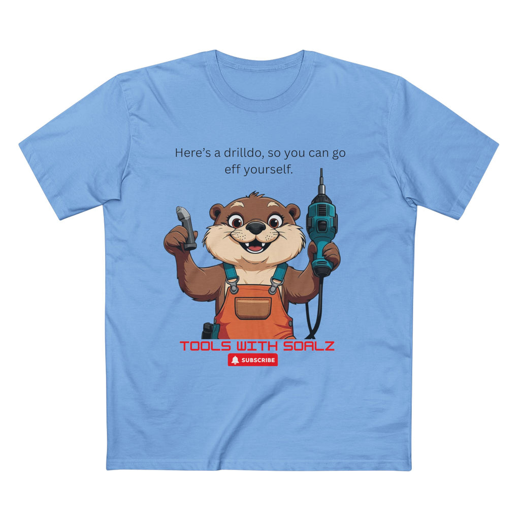 Drilldo, Tools with SoAlz Quirky Humor Shirt, DIY Gift for Handyman, Birthday Apparel, Unique Workwear