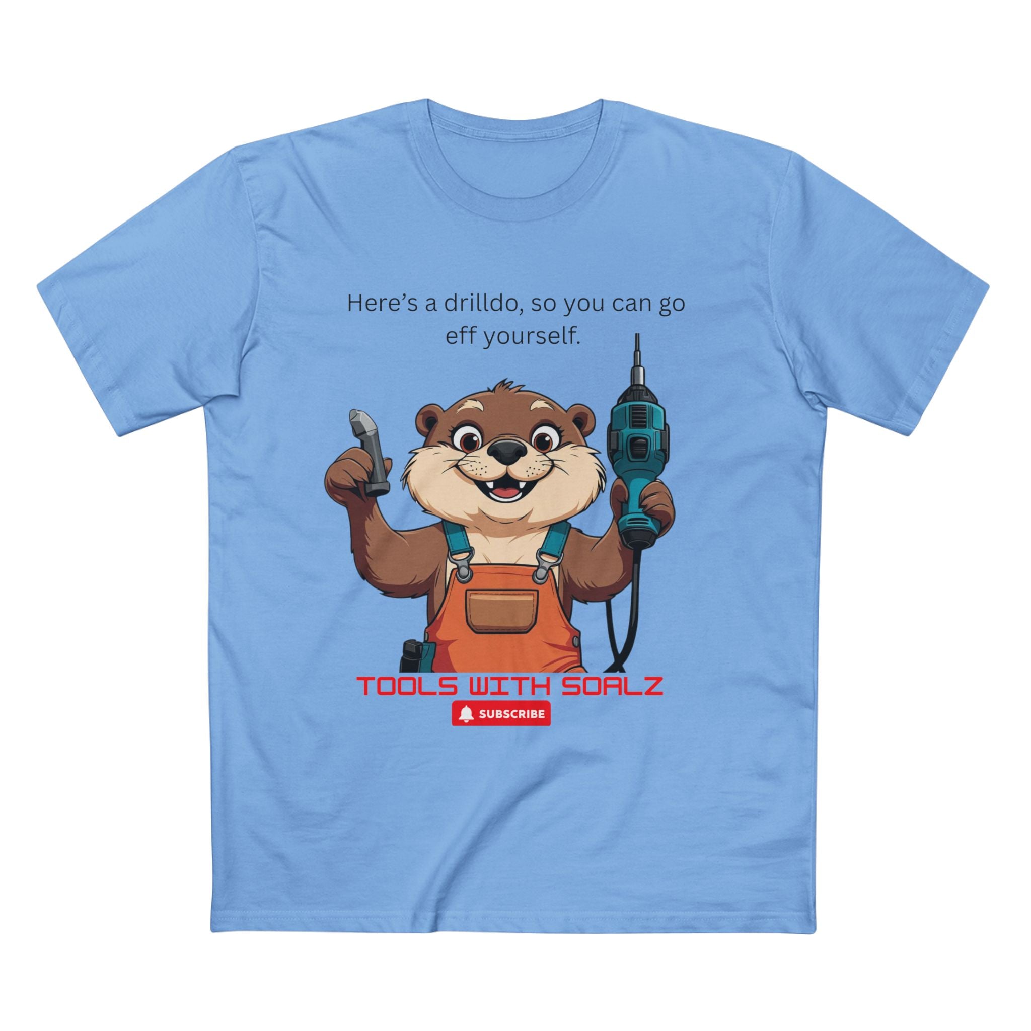 Drilldo, Tools with SoAlz Quirky Humor Shirt, DIY Gift for Handyman, Birthday Apparel, Unique Workwear