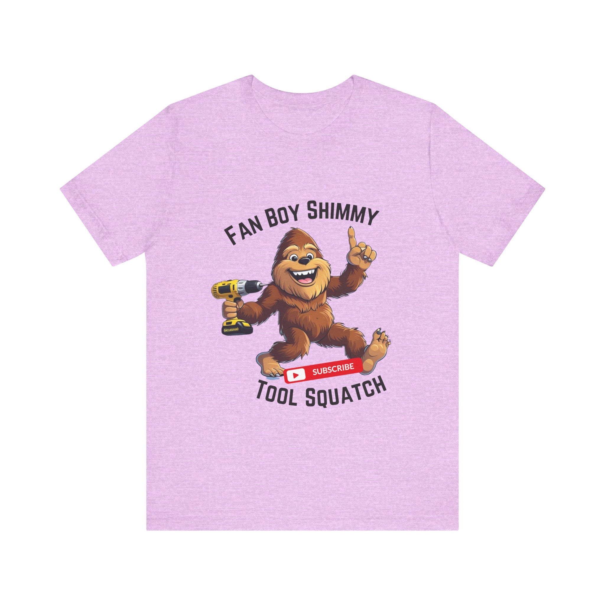 Fanboy Shimmy Tools Tee, Tool Squatch, Fun Graphic T-Shirt for DIY Lovers, Unisex Jersey Short Sleeve T-Shirt, Gift for Handyman, Celebration of Crafting
