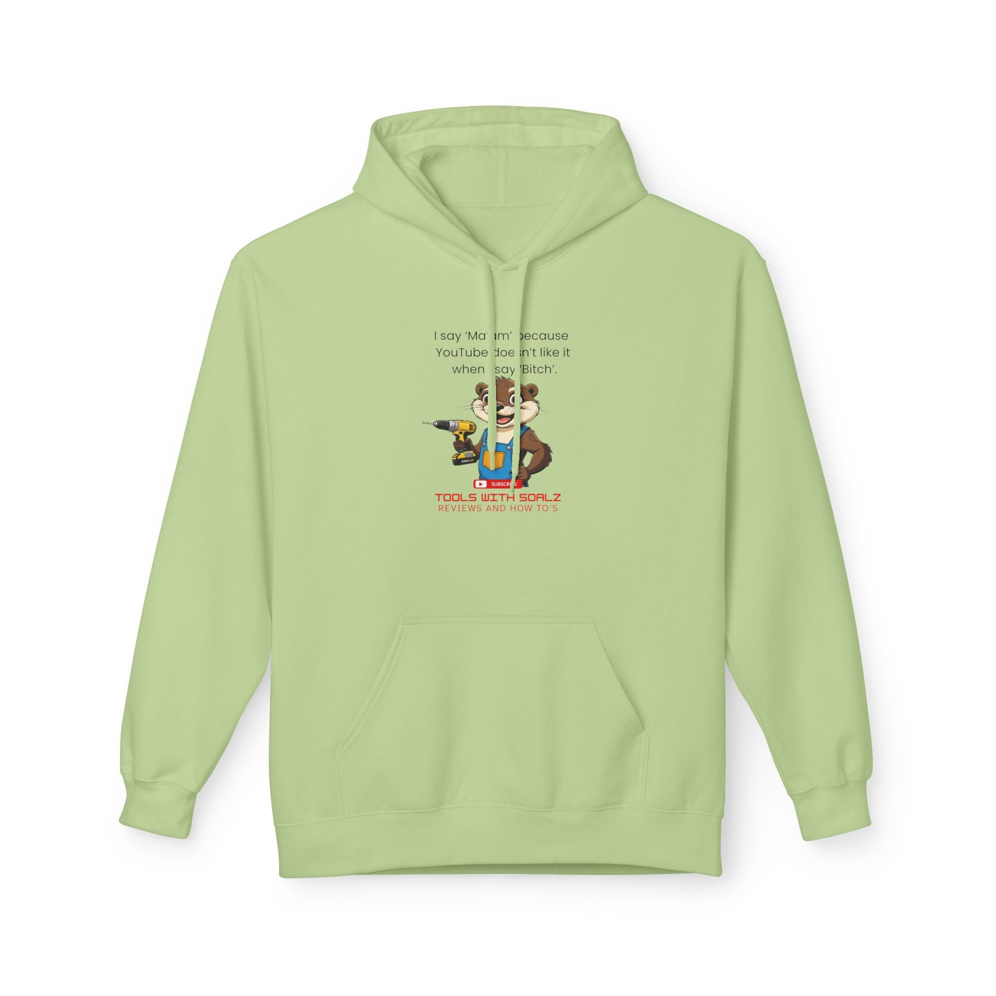 Ma'am, Tools with SoAlz, Unisex Fleece Sweatshirt, Gift for Friends, Cozy Casual Wear, Perfect for Birthdays, Holidays