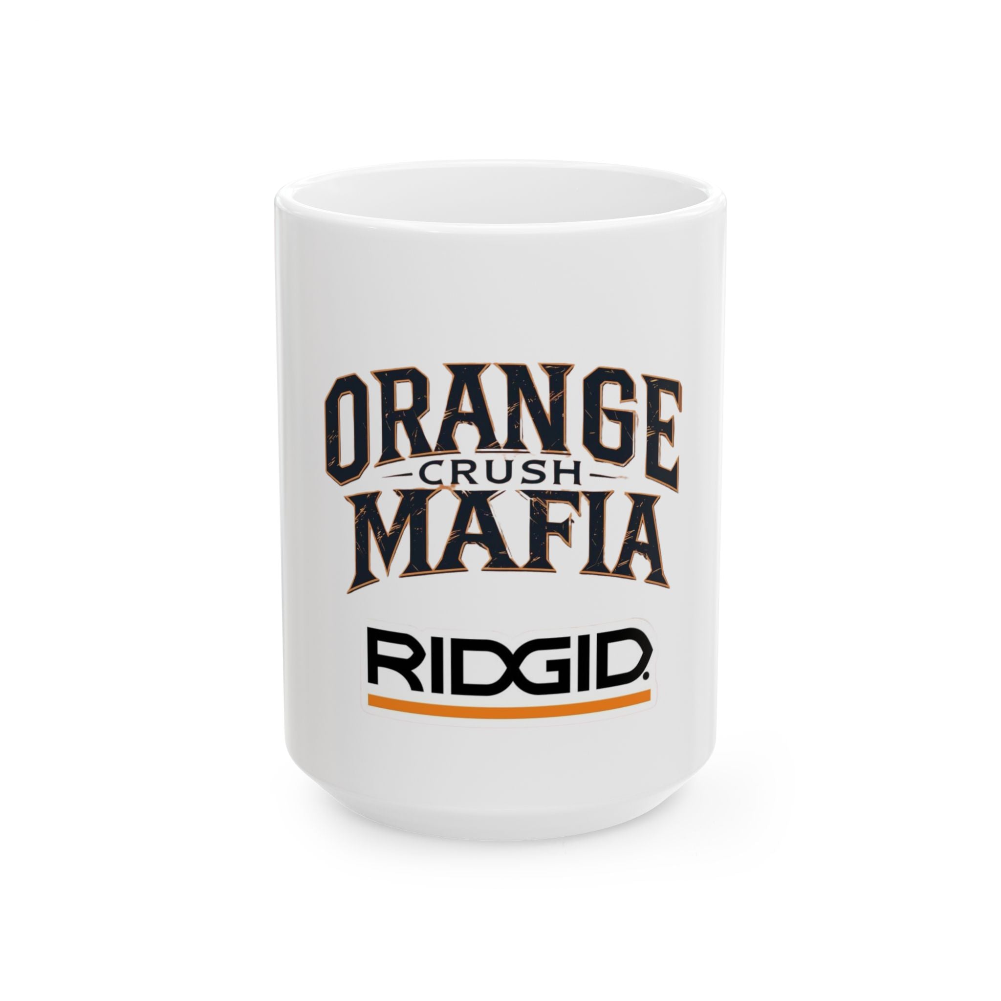 Orange Crush Mafia Ceramic Mug - Fun Coffee Cup, Gift for Friends, Office Decor, Unique Drinkware, 11oz & 15oz Options