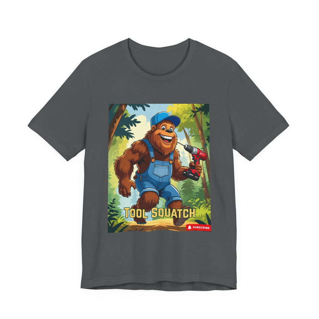 Tool Squatch Graphic Tee, Funny T-Shirt for Nature Lovers, Unisex Short Sleeve, Gift for Dad, Camping Apparel, Outdoor Adventure