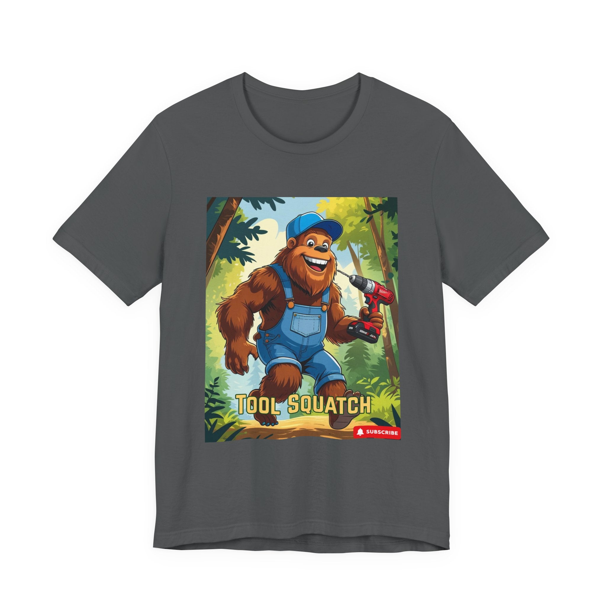 Tool Squatch Graphic Tee, Funny T-Shirt for Nature Lovers, Unisex Short Sleeve, Gift for Dad, Camping Apparel, Outdoor Adventure
