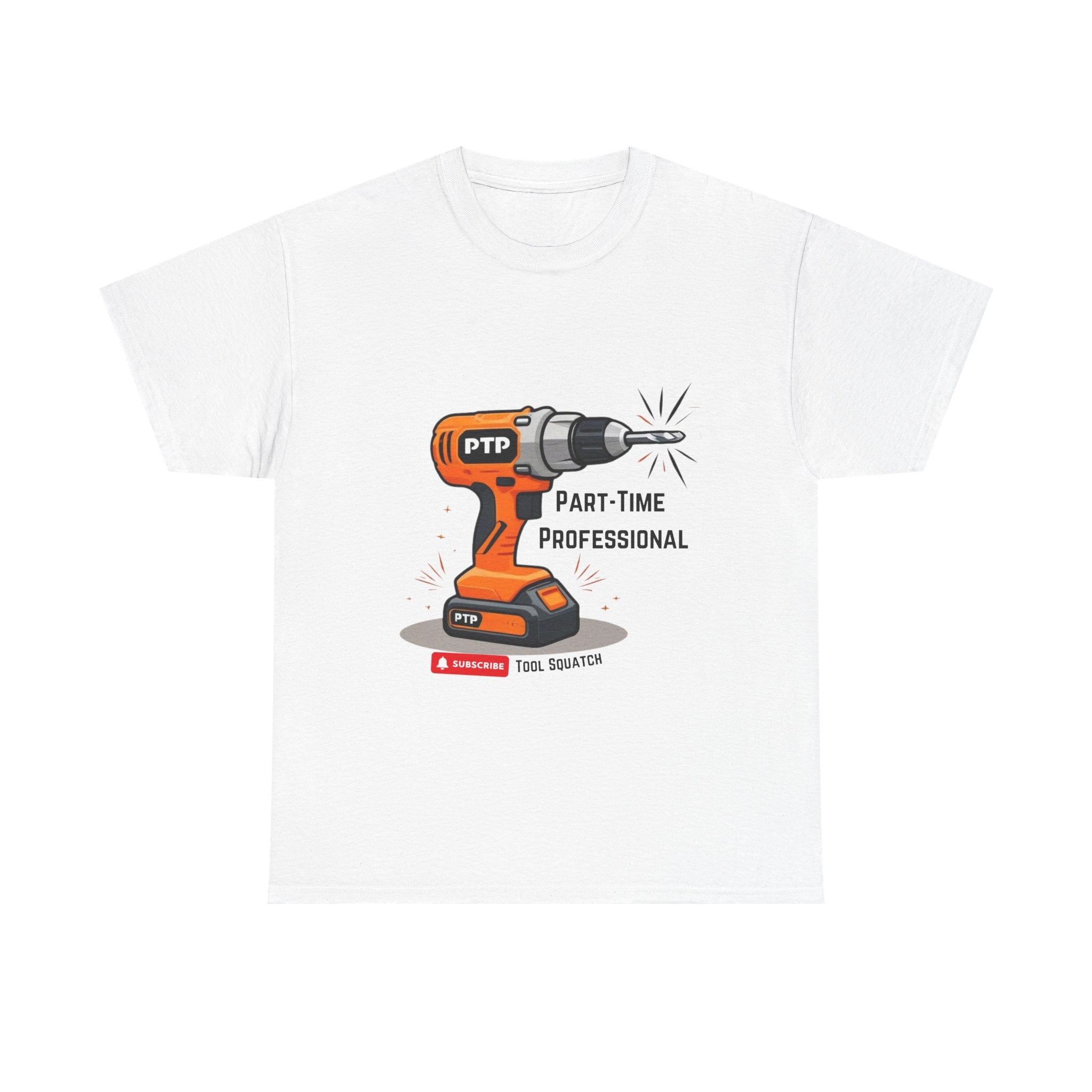 Part-Time Professional Tee - Tool Squatch, Funny Work Shirt, Gift for DIY Lovers, Humorous Cotton Tee, Tool Enthusiast Apparels, Birthday Gift Idea