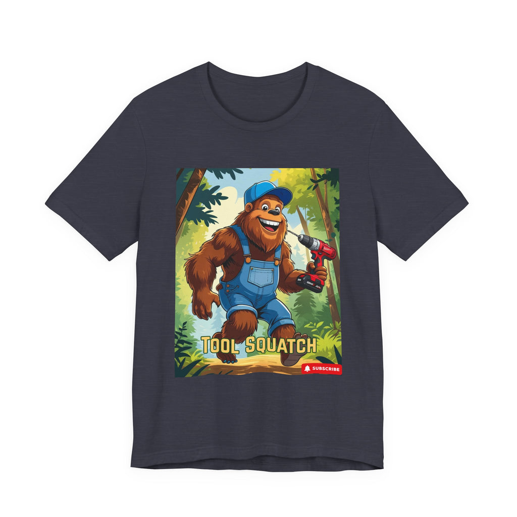 Tool Squatch Graphic Tee, Funny T-Shirt for Nature Lovers, Unisex Short Sleeve, Gift for Dad, Camping Apparel, Outdoor Adventure