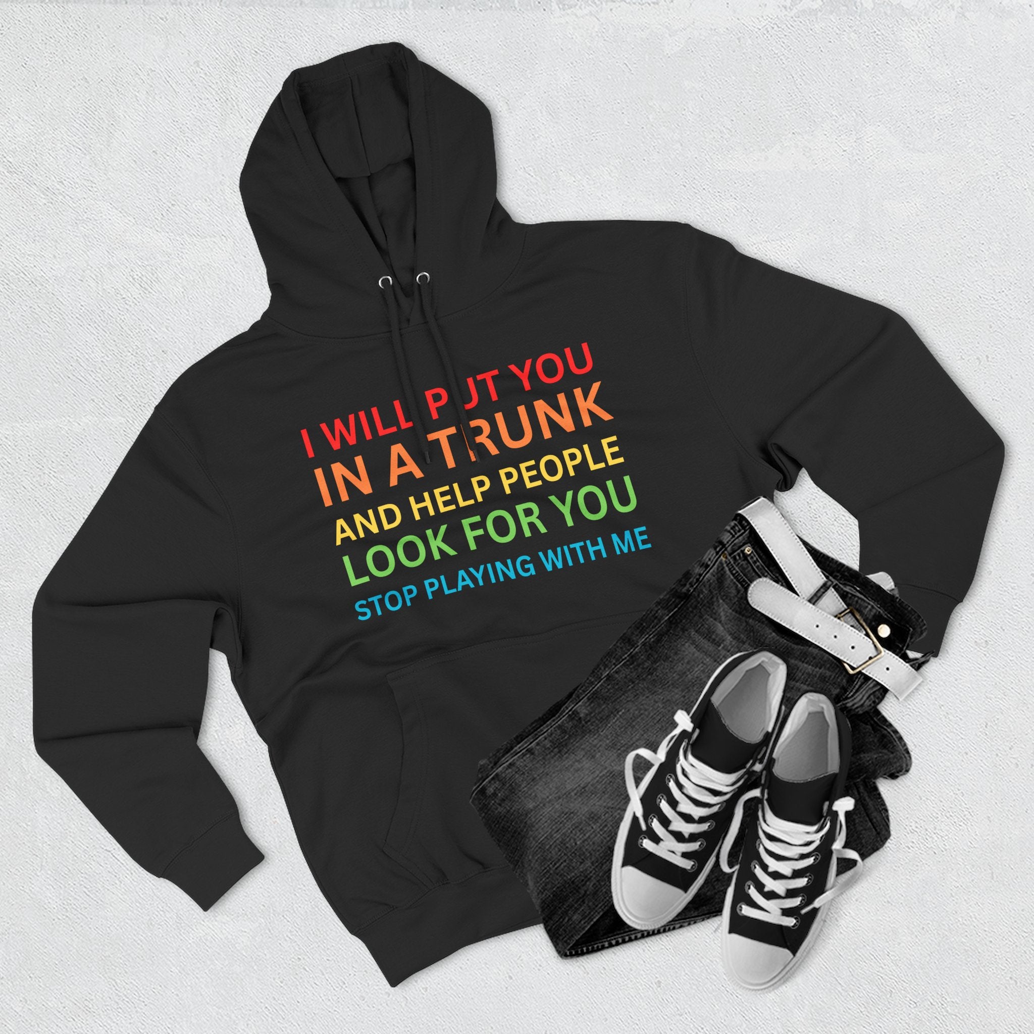 In A Trunk Three-Panel Fleece Hoodie, Funny Hooded Sweatshirt, Quirky Gift, Unisex Pullover, Casual Wear, Birthday Present, Gift for [...]