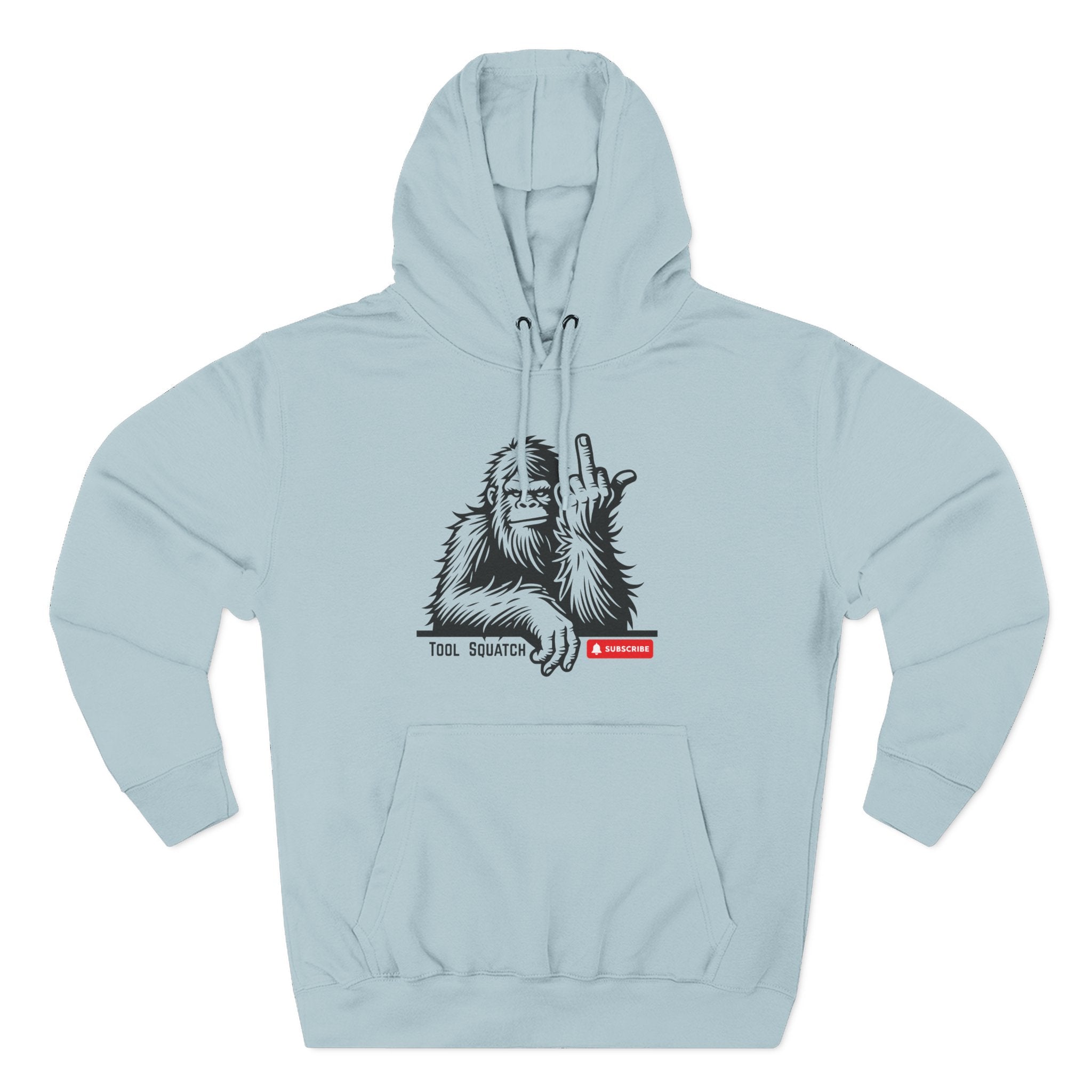 Sasquatch, Tool Squatch, Cozy Three-Panel Fleece Hoodie, Casual Sweatshirt, Unisex Hoodie, Perfect Gift, Warm Layer for All Seasons