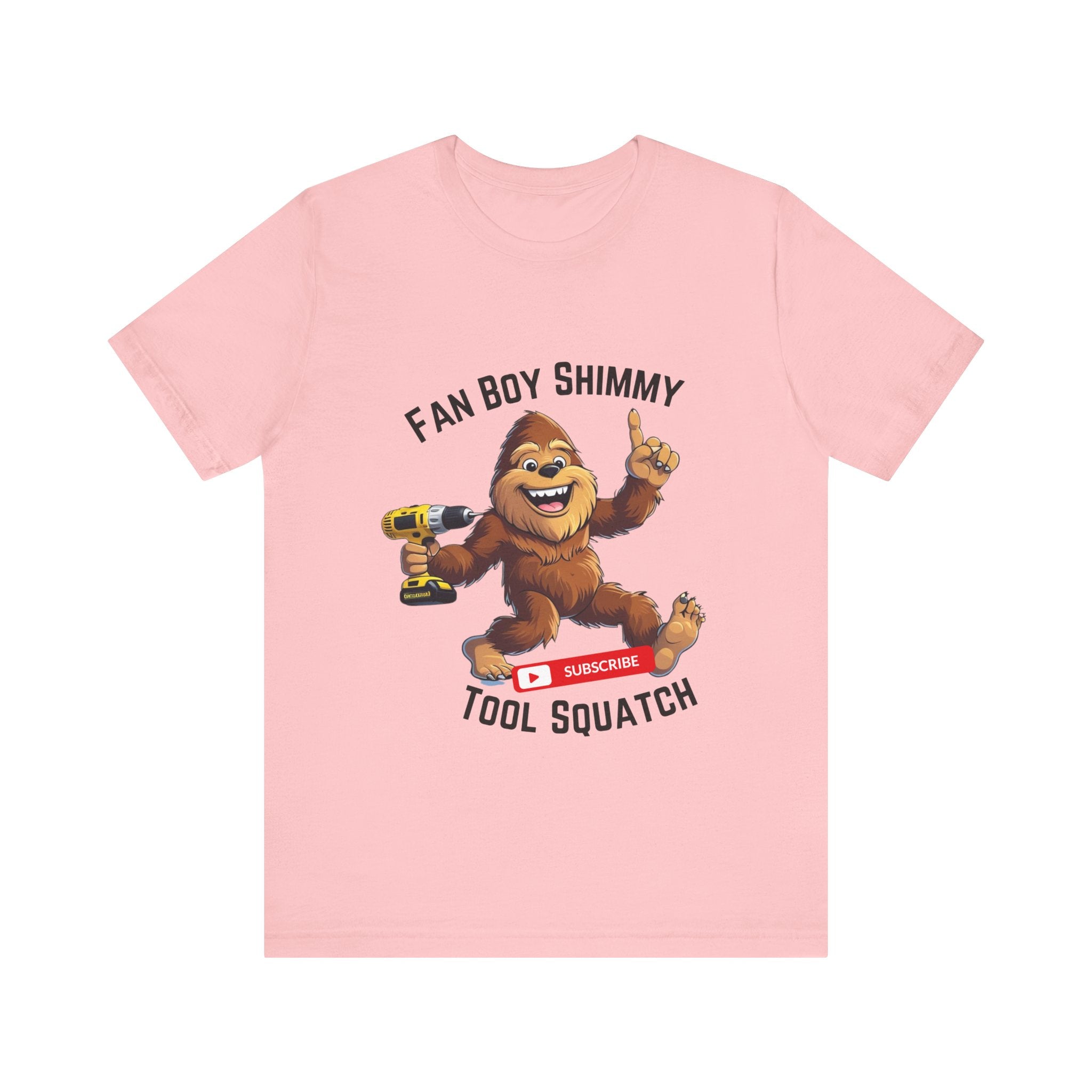 Fanboy Shimmy Tools Tee, Tool Squatch, Fun Graphic T-Shirt for DIY Lovers, Unisex Jersey Short Sleeve T-Shirt, Gift for Handyman, Celebration of Crafting