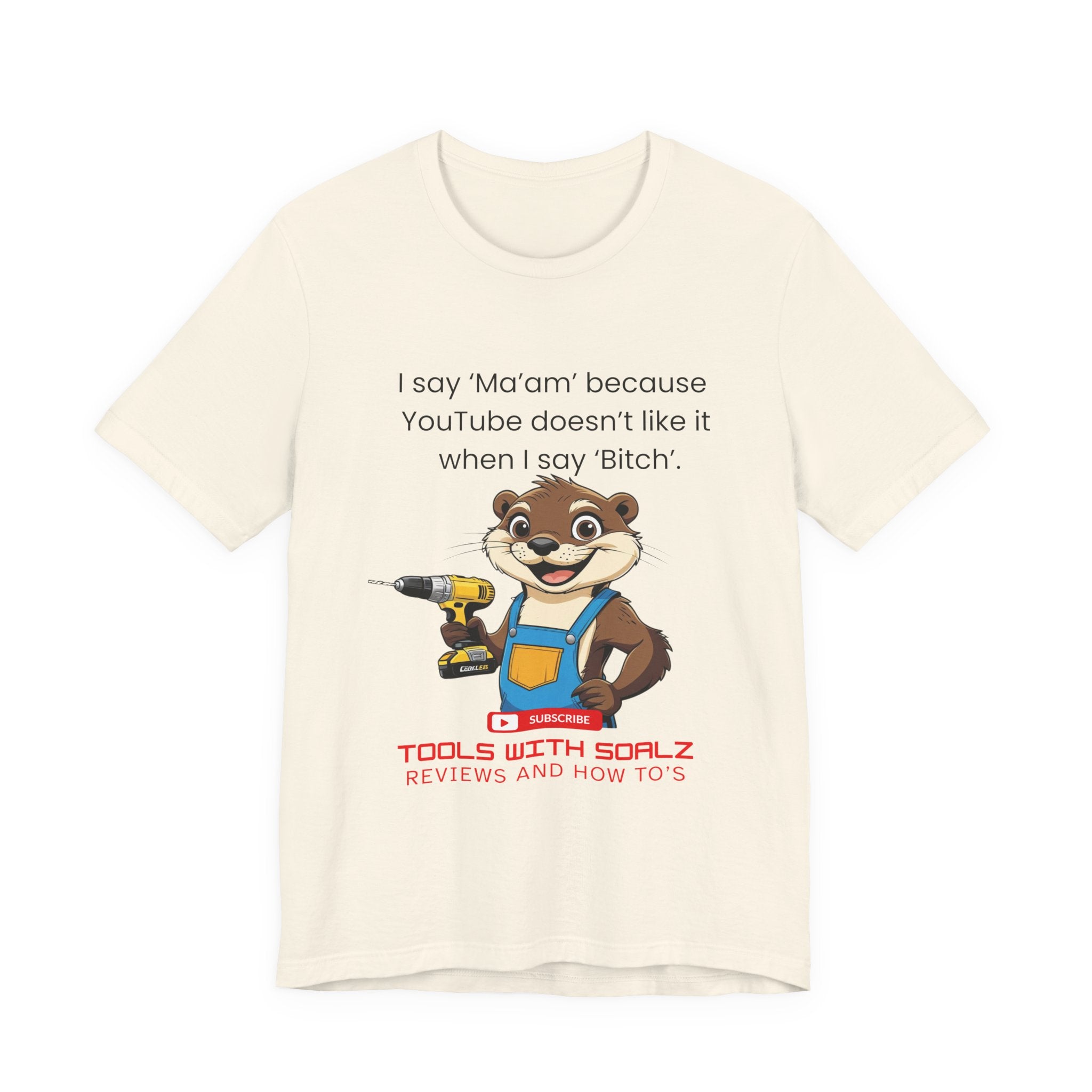 Ma'am, Tools with SoAlz, DIY Enthusiast Tee, Humor Shirt for Handyman, Birthday Gift for Dad, Casual Wear, YouTube Inspired T-Shirt