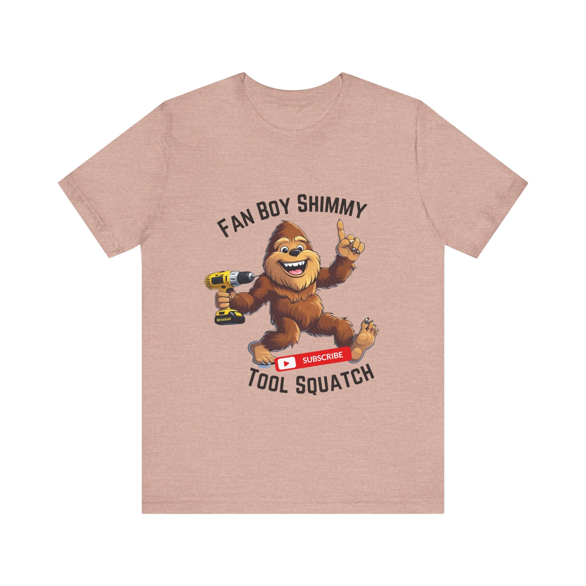 Fanboy Shimmy Tools Tee, Tool Squatch, Fun Graphic T-Shirt for DIY Lovers, Unisex Jersey Short Sleeve T-Shirt, Gift for Handyman, Celebration of Crafting