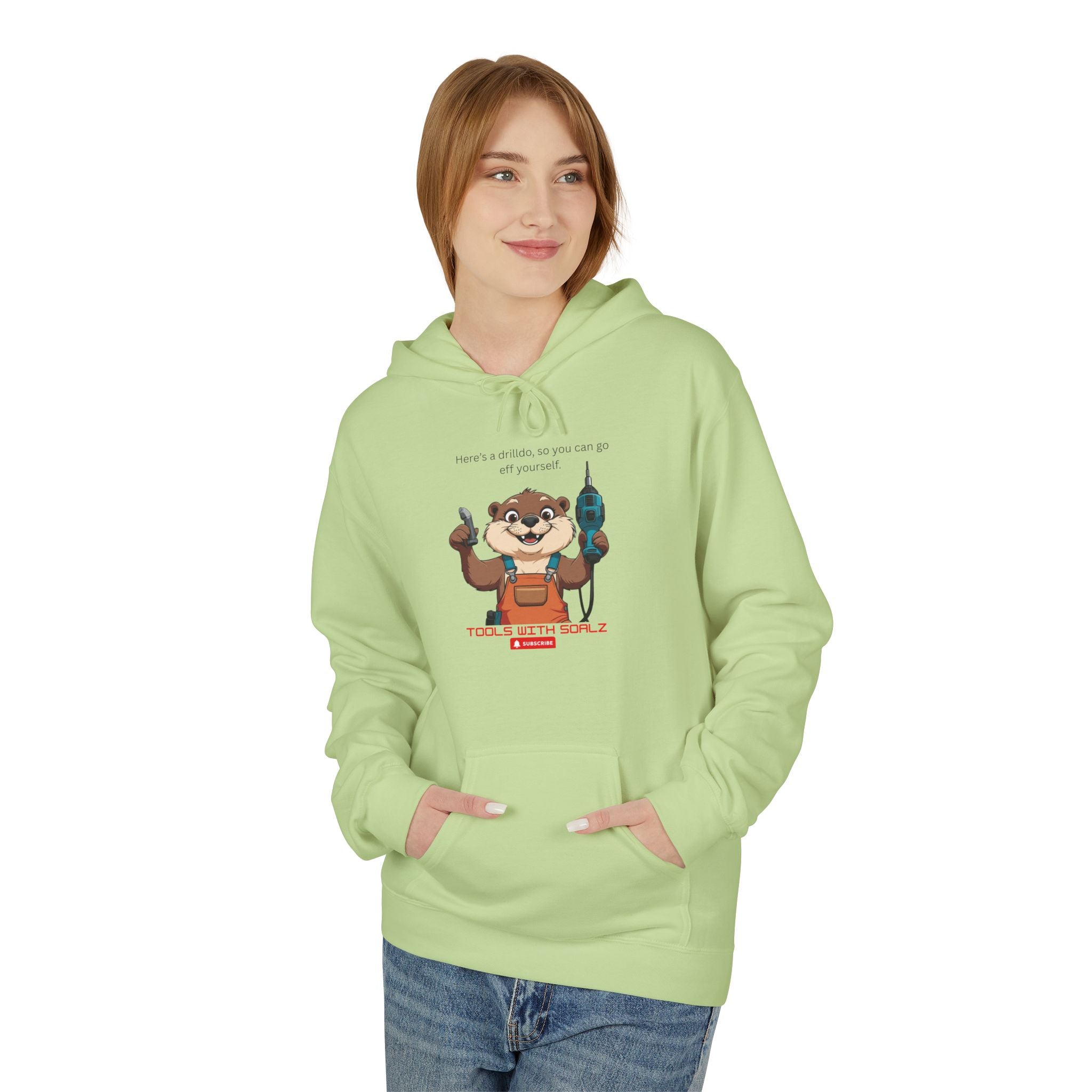 Drilldo -Tools with SoAlz- Cozy Unisex Fleece for Gifts, Casual Wear, Funny Style, Animal Lovers, Holiday Celebrations