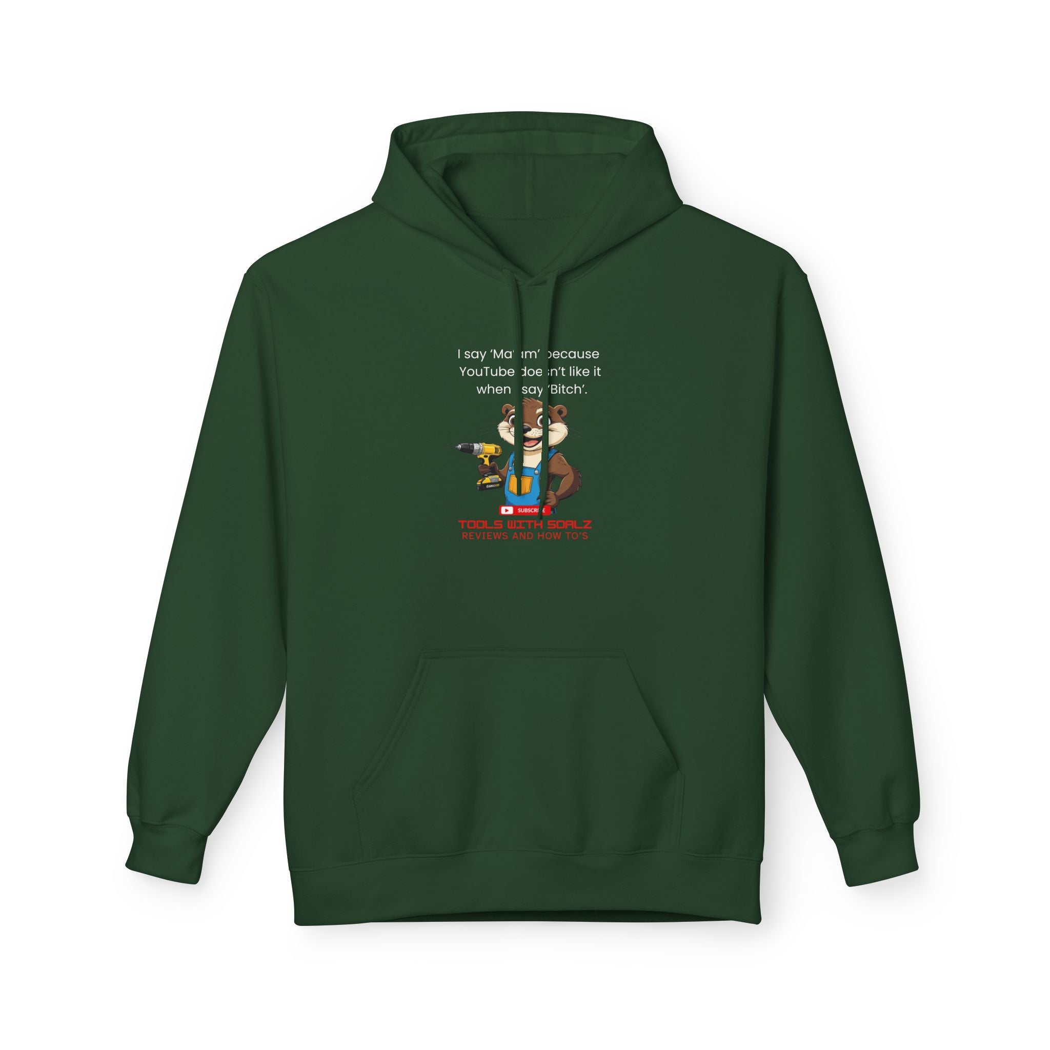 Ma'am, Tools with SoAlz, Funny Fleece Hoodie with Quote, Comfy Unisex Hoodie, Gift for Friends, Cozy Layer, Casual Wear, Birthday Gift