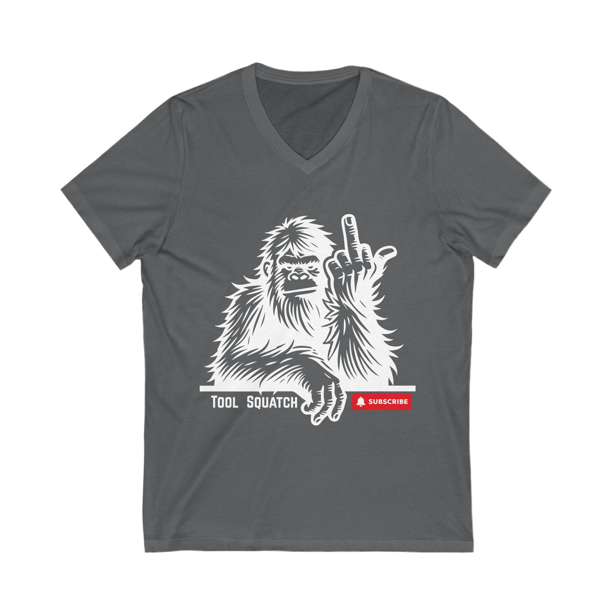 Sasquatch, Tool Squatch, Casual Graphic T-Shirt, Humorous Unisex Clothing, Fun Gift for Dads, Funny Birthday Present, Casual Wear