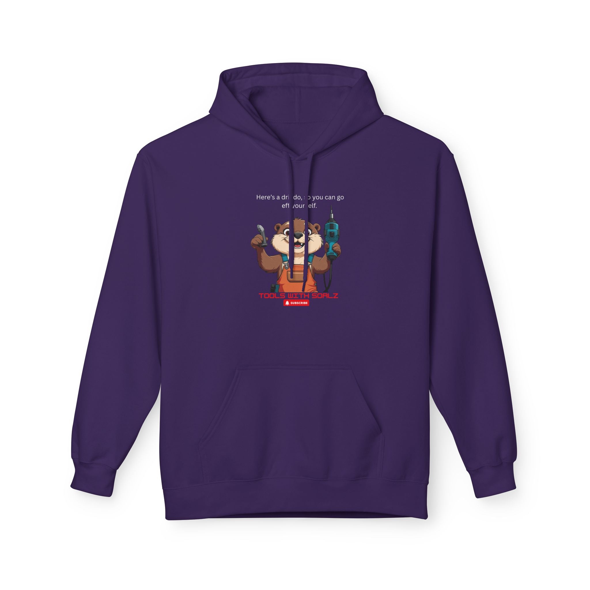 Drilldo Tools with SoAlz Animal Graphic Hoodie | Cozy Unisex Fleece for Casual Outings, Gifts for Animal Lovers, Fun Everyday Wear, Unique Sportswear
