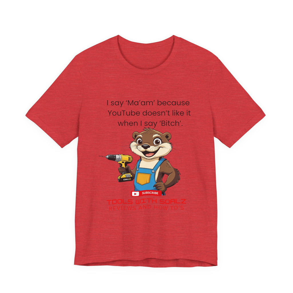 Ma'am, Tools with SoAlz, DIY Enthusiast Tee, Humor Shirt for Handyman, Birthday Gift for Dad, Casual Wear, YouTube Inspired T-Shirt