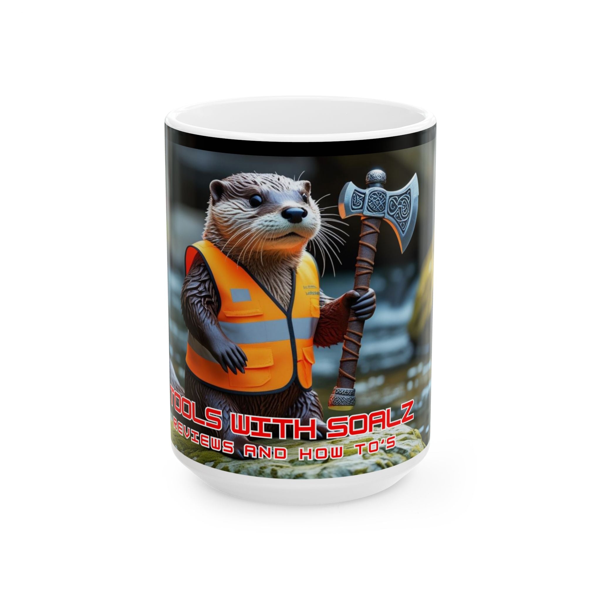 SoAlz Otter Ceramic Mug | Unique Animal Coffee Cup, Gifts for Nature Lovers, Cute Kitchen Decor, Fun Office Mug, Wildlife Lover Gift
